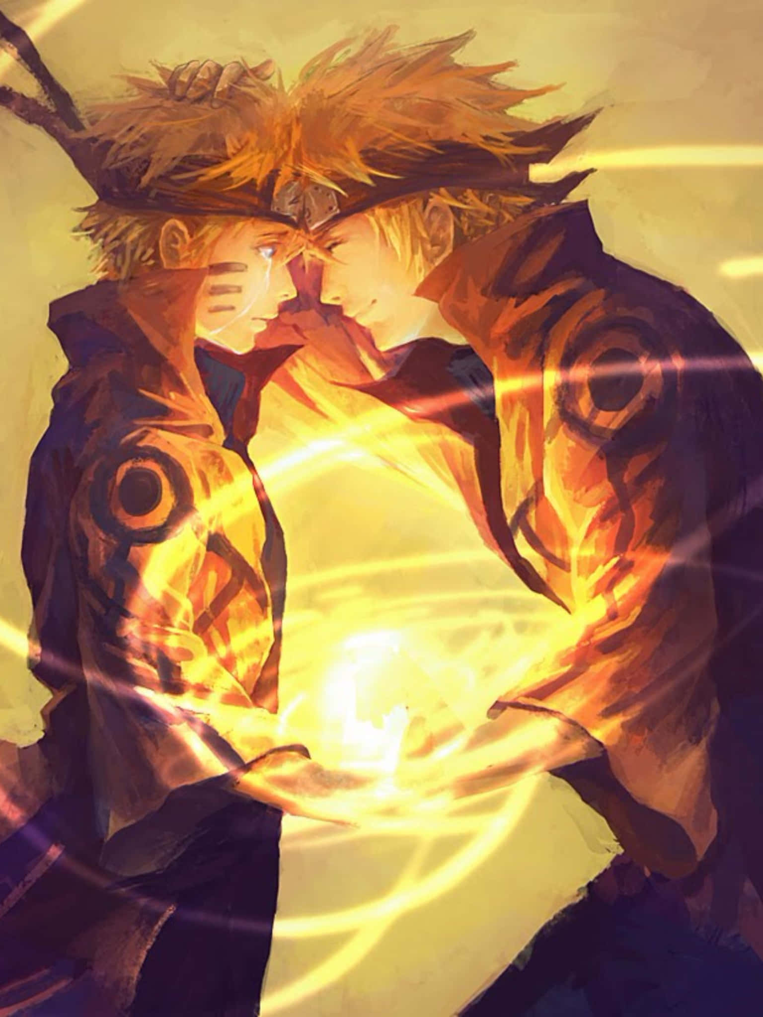 Episk Naruto og Kurama dynamisk duo Wallpapers