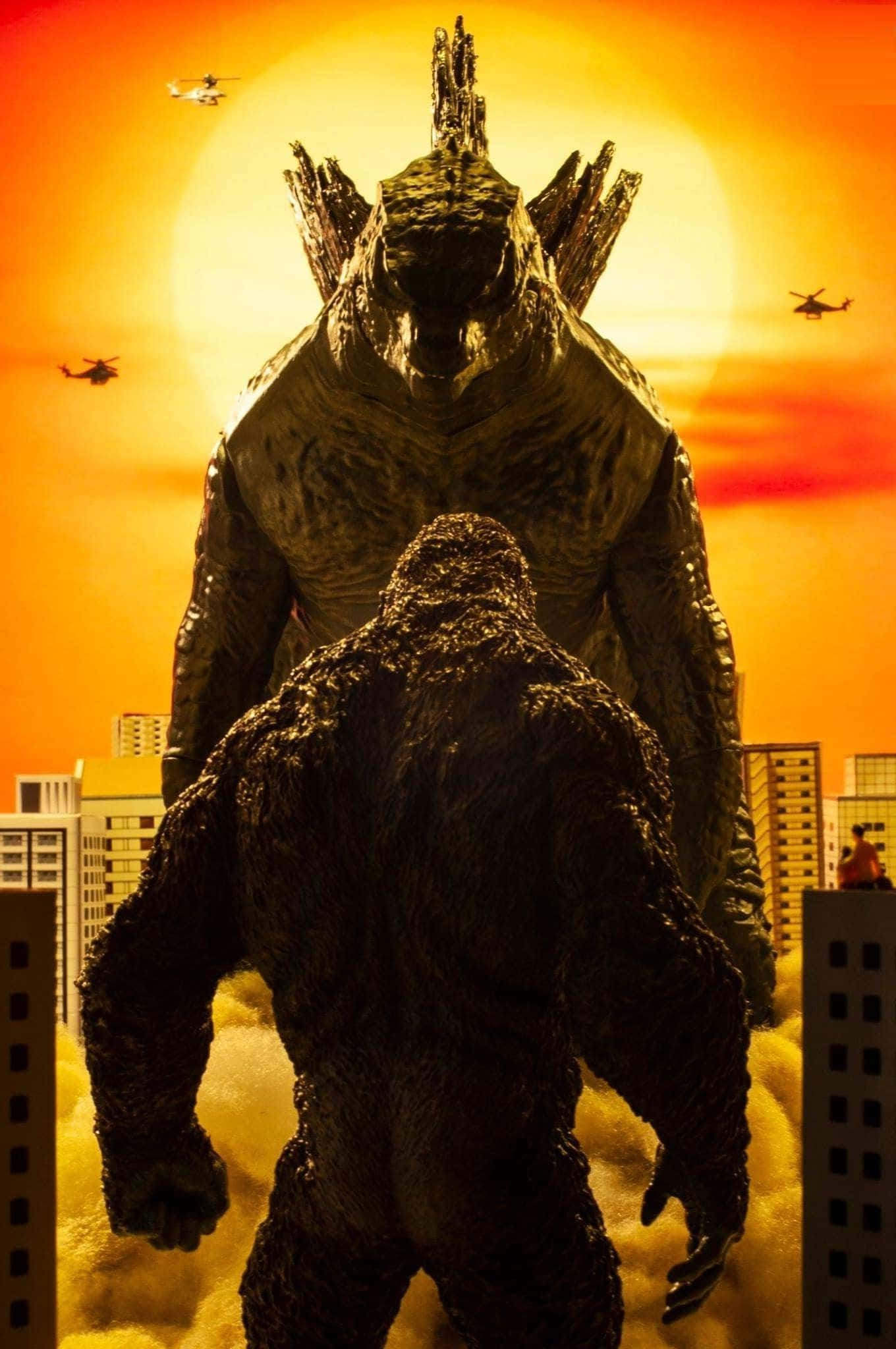 Episk opgør mellem Godzilla og Kong Wallpapers
