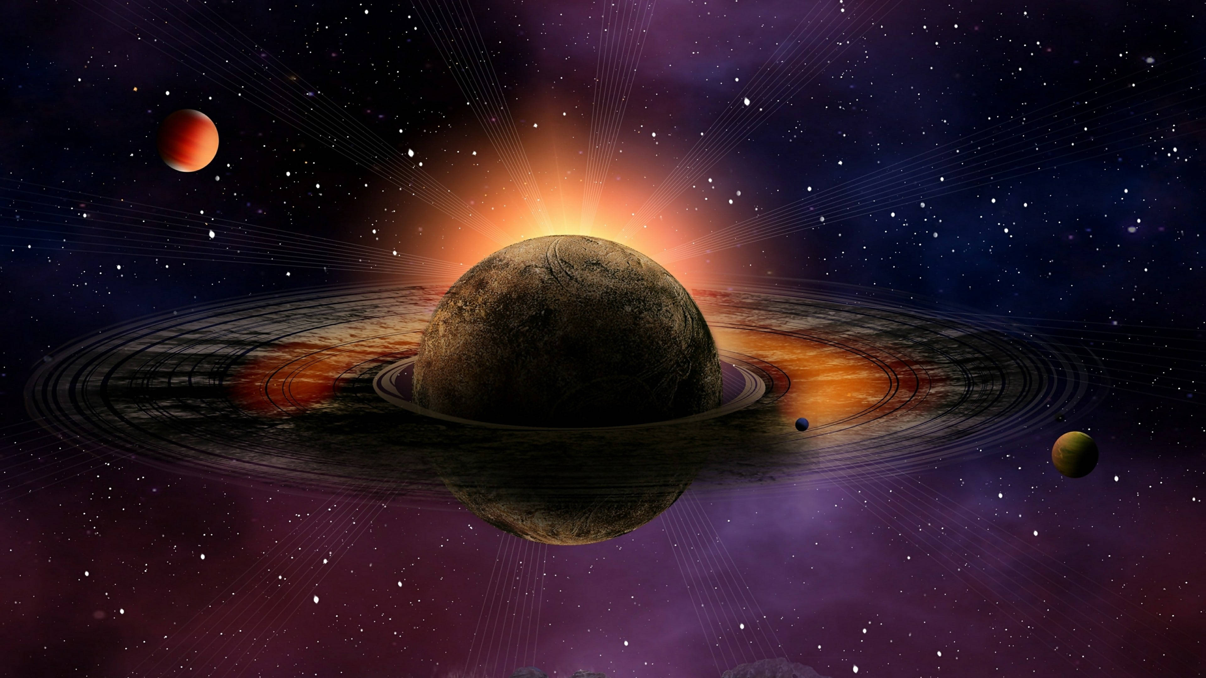 Episk Saturn 4K Wallpapers