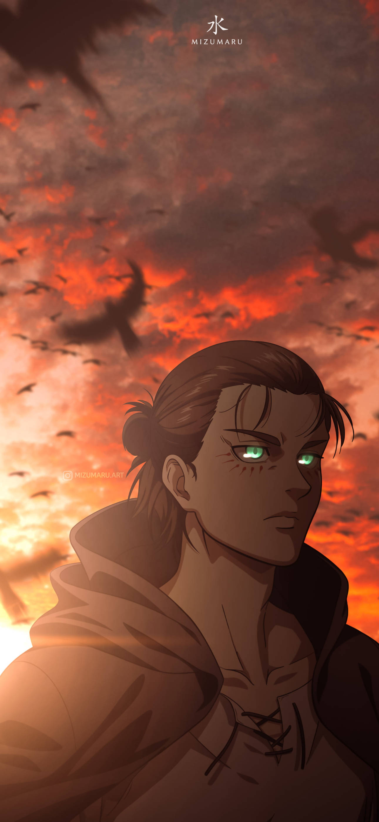 Eren Yeager Aestetisk Anime iPhone Wallpapers