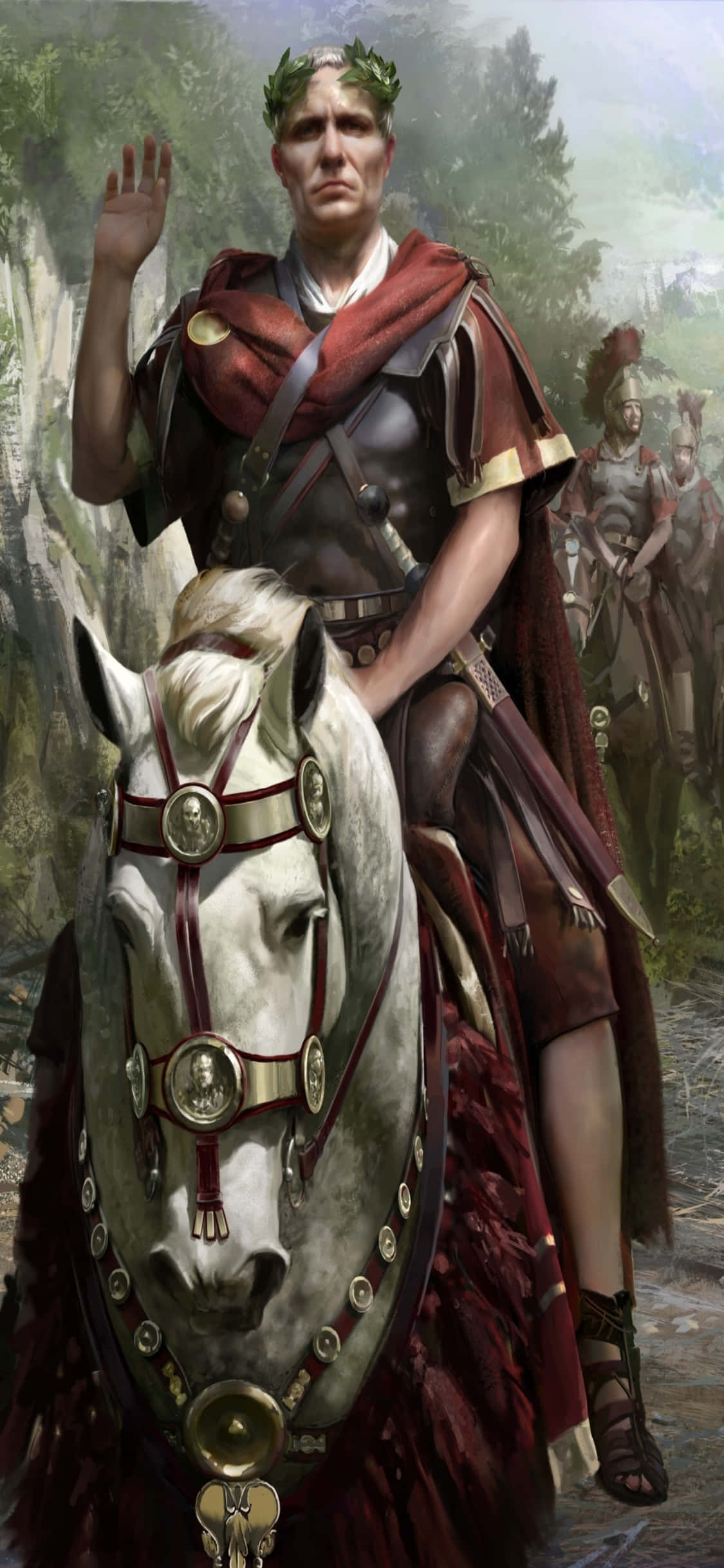 Erobr tidløse imperier i Total War Rome 2 med kraften fra iPhone Xs Wallpapers