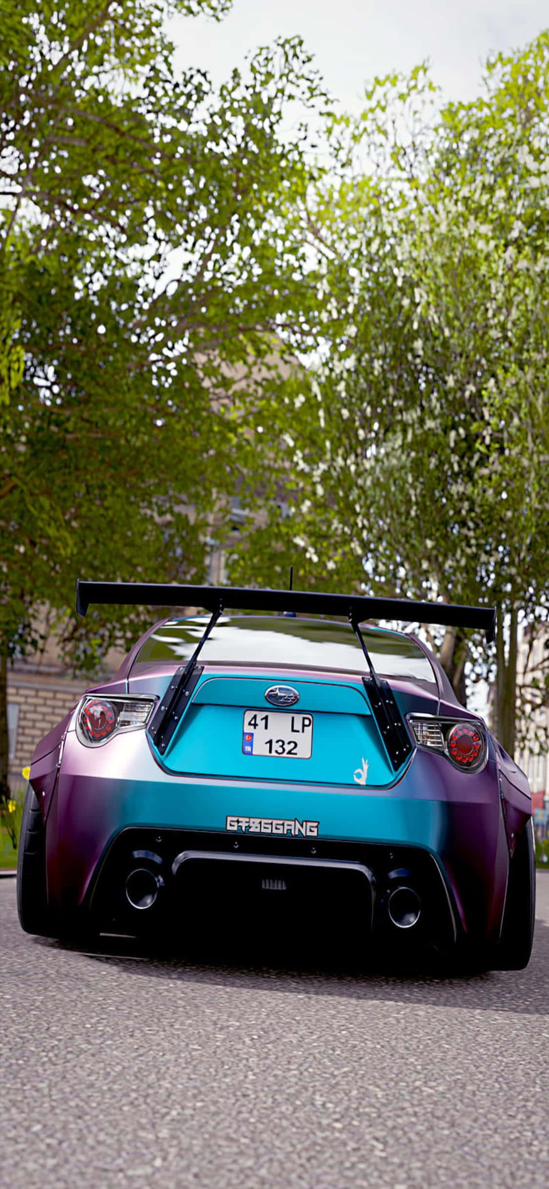 Et adrenalinfyldt løb venter på iPhone XS-skærmen - Forza Horizon 4. Wallpapers