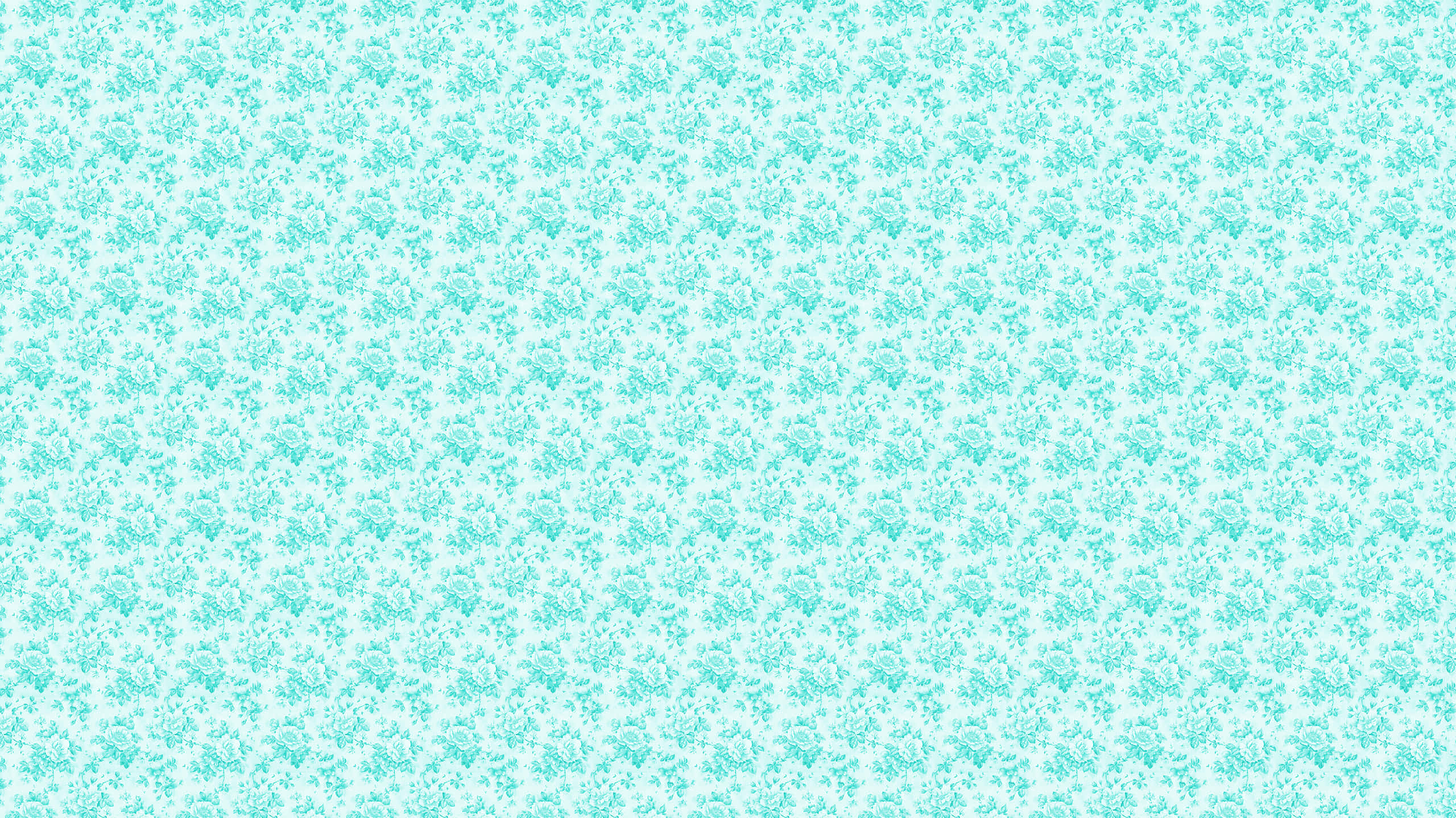 Et blåt og hvidt blomstermønster Wallpapers