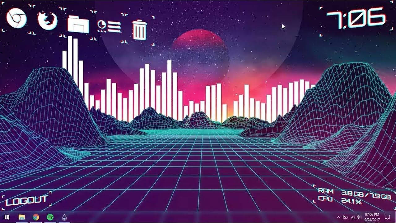 Et elegant, æstetisk skrivebordsopsætning Wallpapers