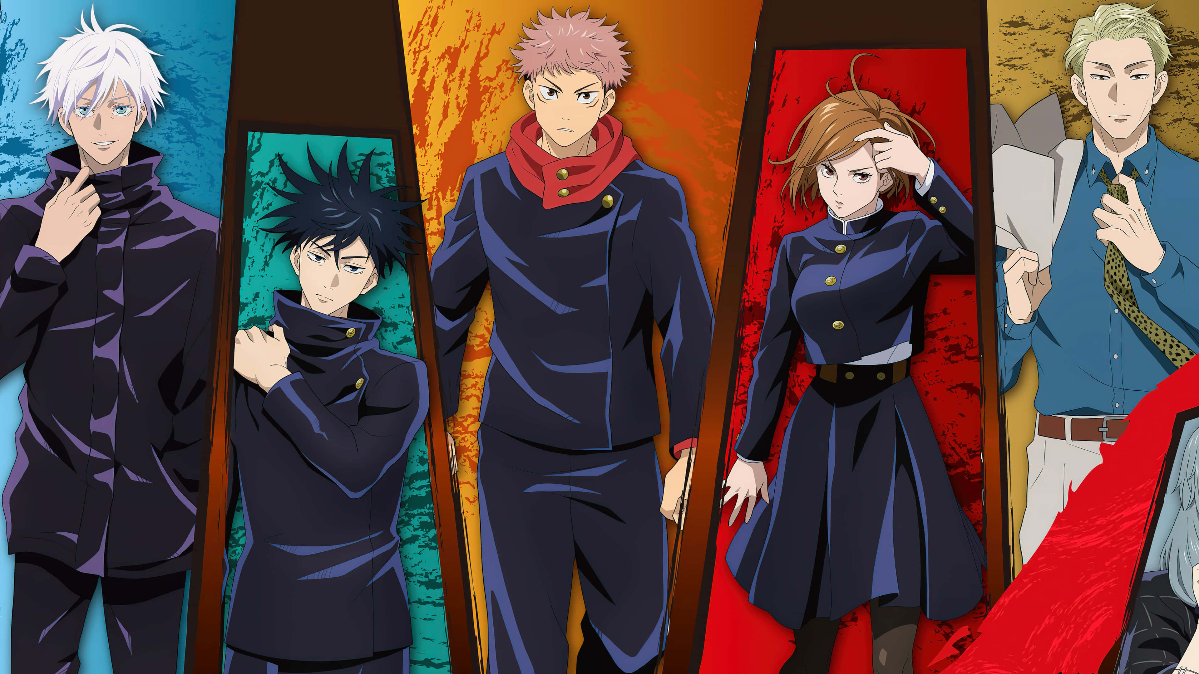 Et filmisk collage af alle dine yndlingsanimekarakterer Wallpapers