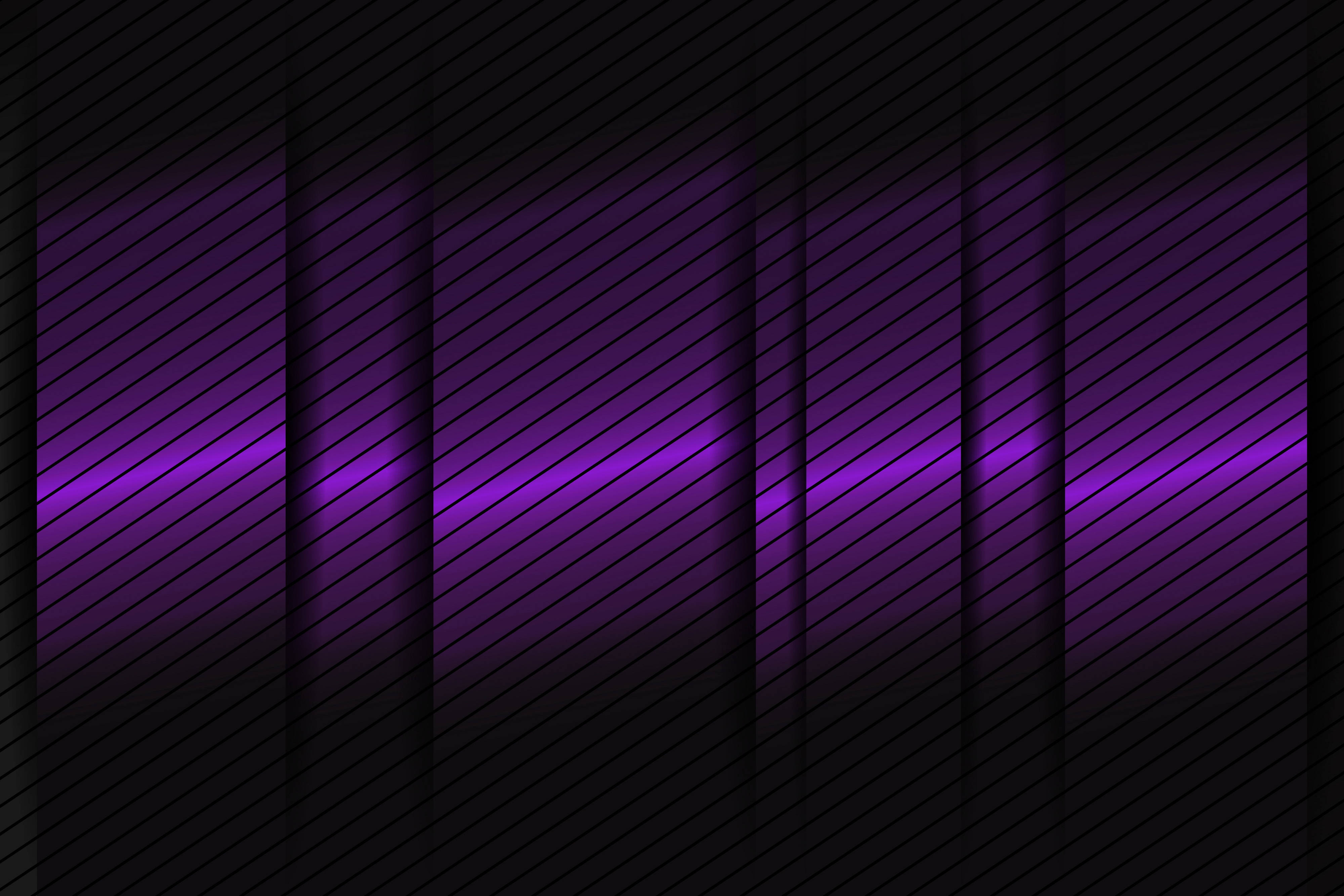 Et flerlagsfelt af levende lilla linjer Wallpapers