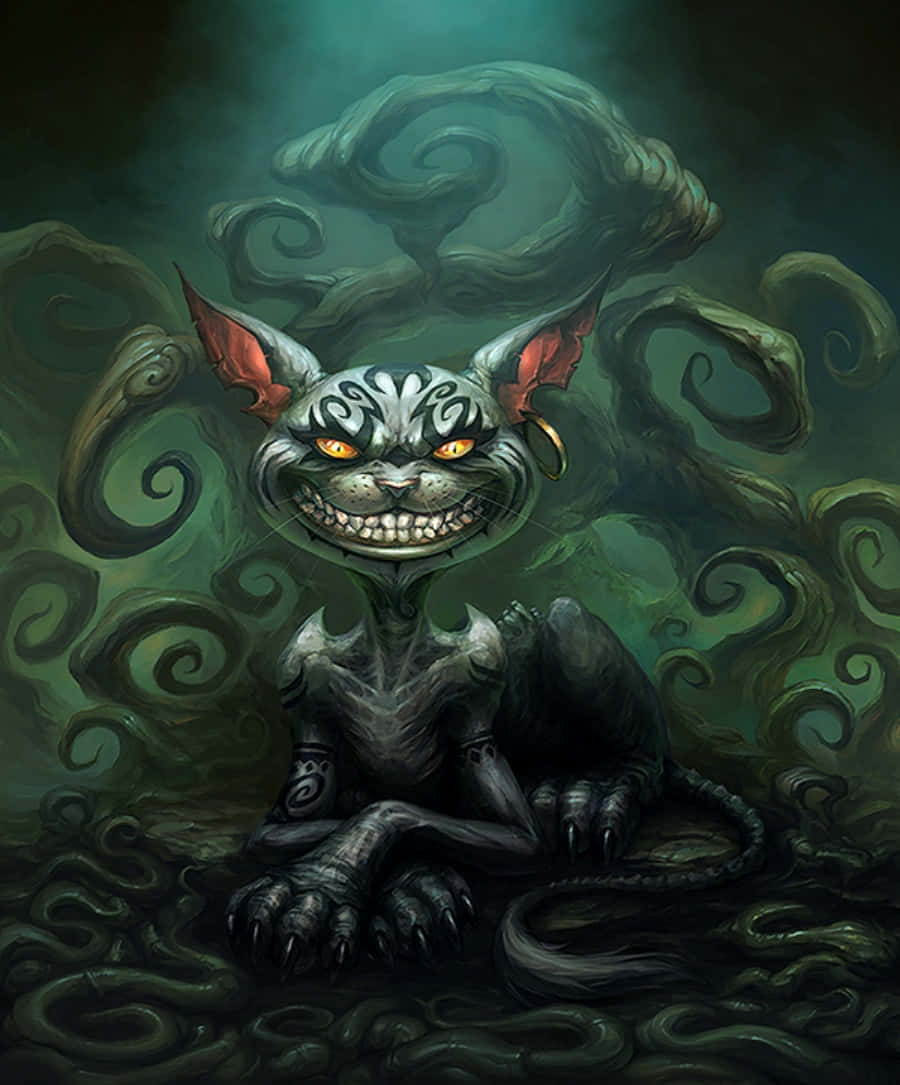 Et Forførende Smil - Cheshirekatten Wallpapers