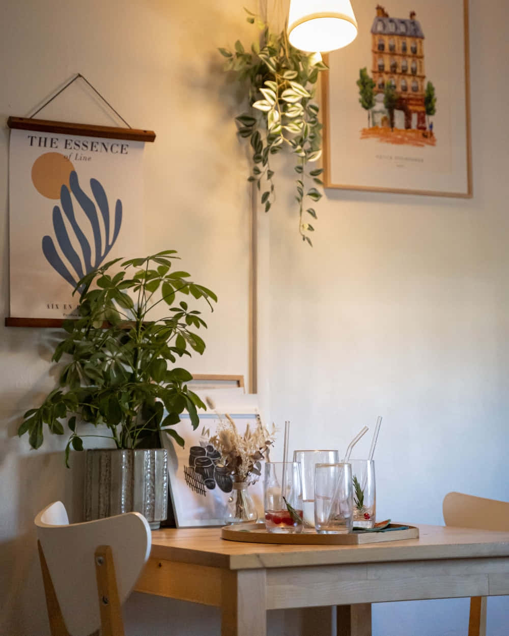 Et friskt og stilfuldt beige tapet Wallpapers