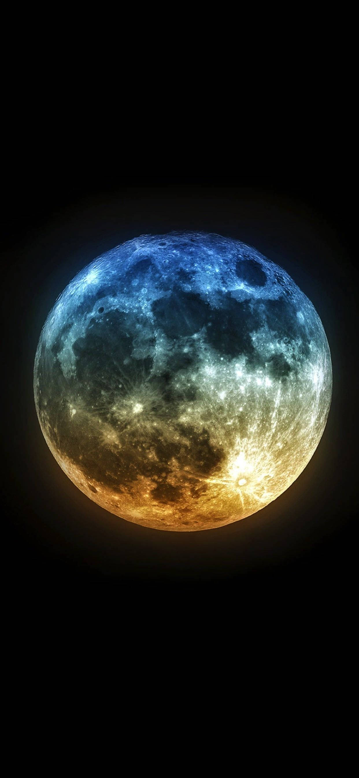 Et futuristisk syn på planeten Jorden fra en iPhone Xs Wallpapers
