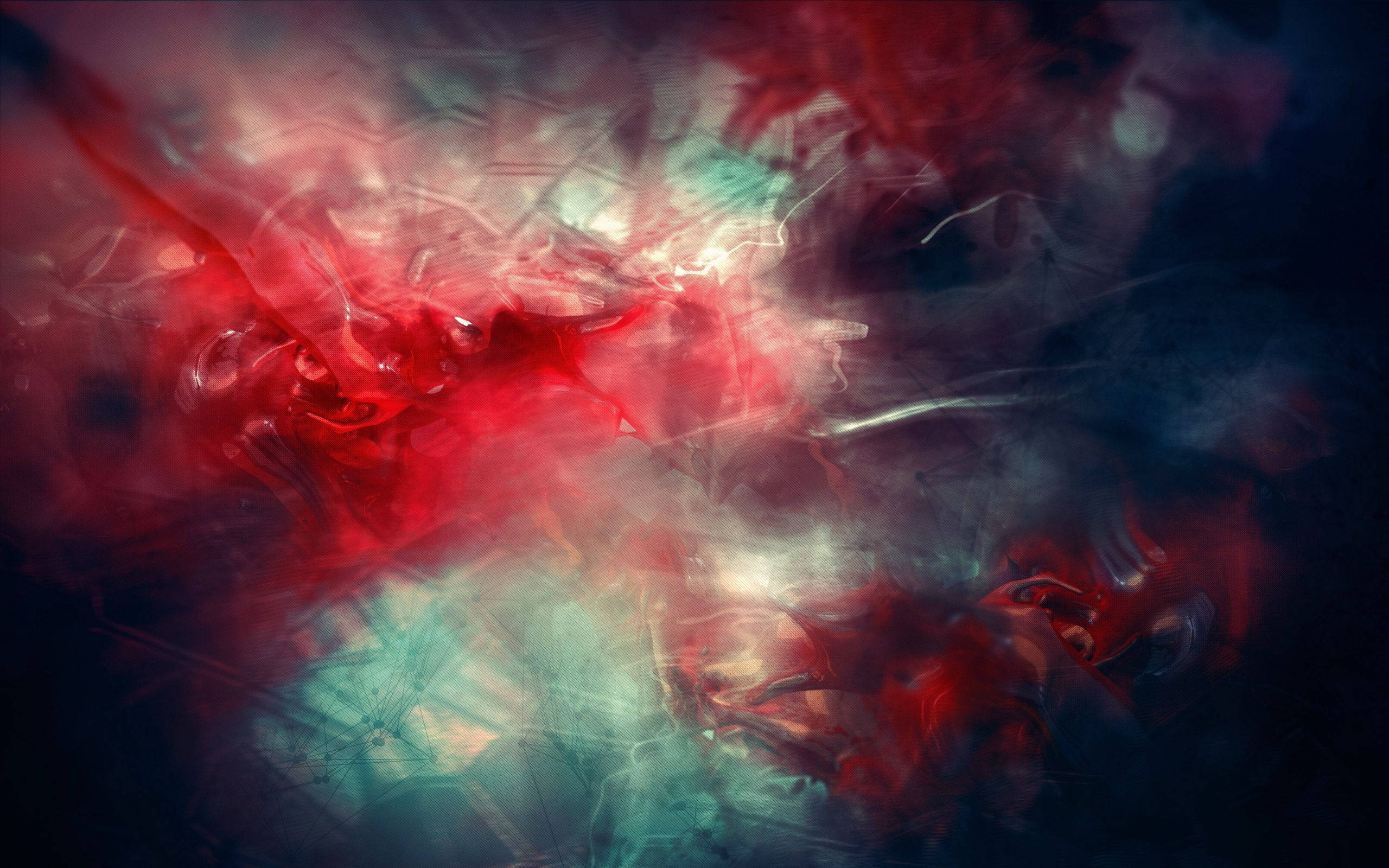Et hav af farverig røg Wallpapers
