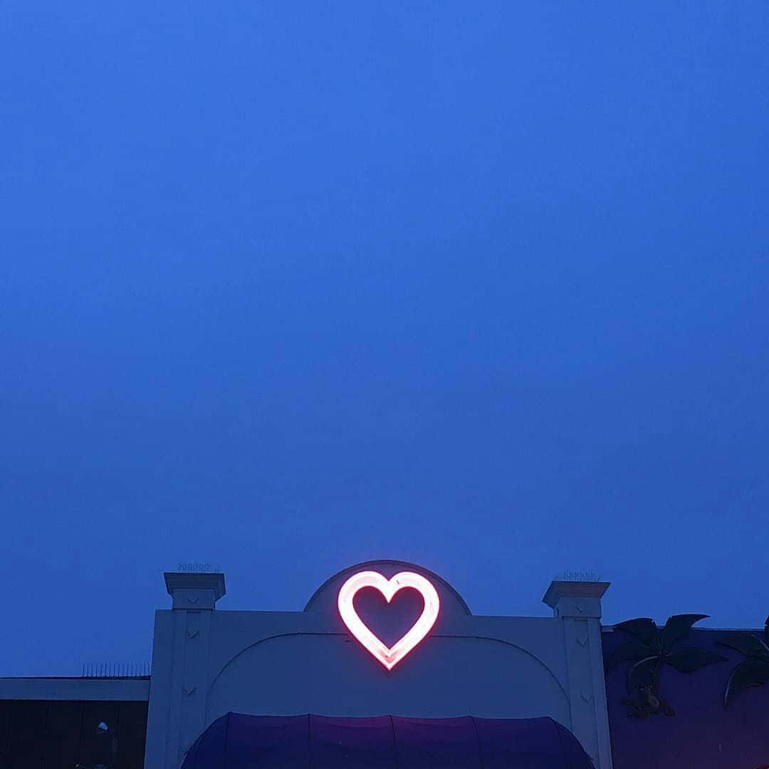 Et Hjerteformet Æstetisk Billede Wallpapers