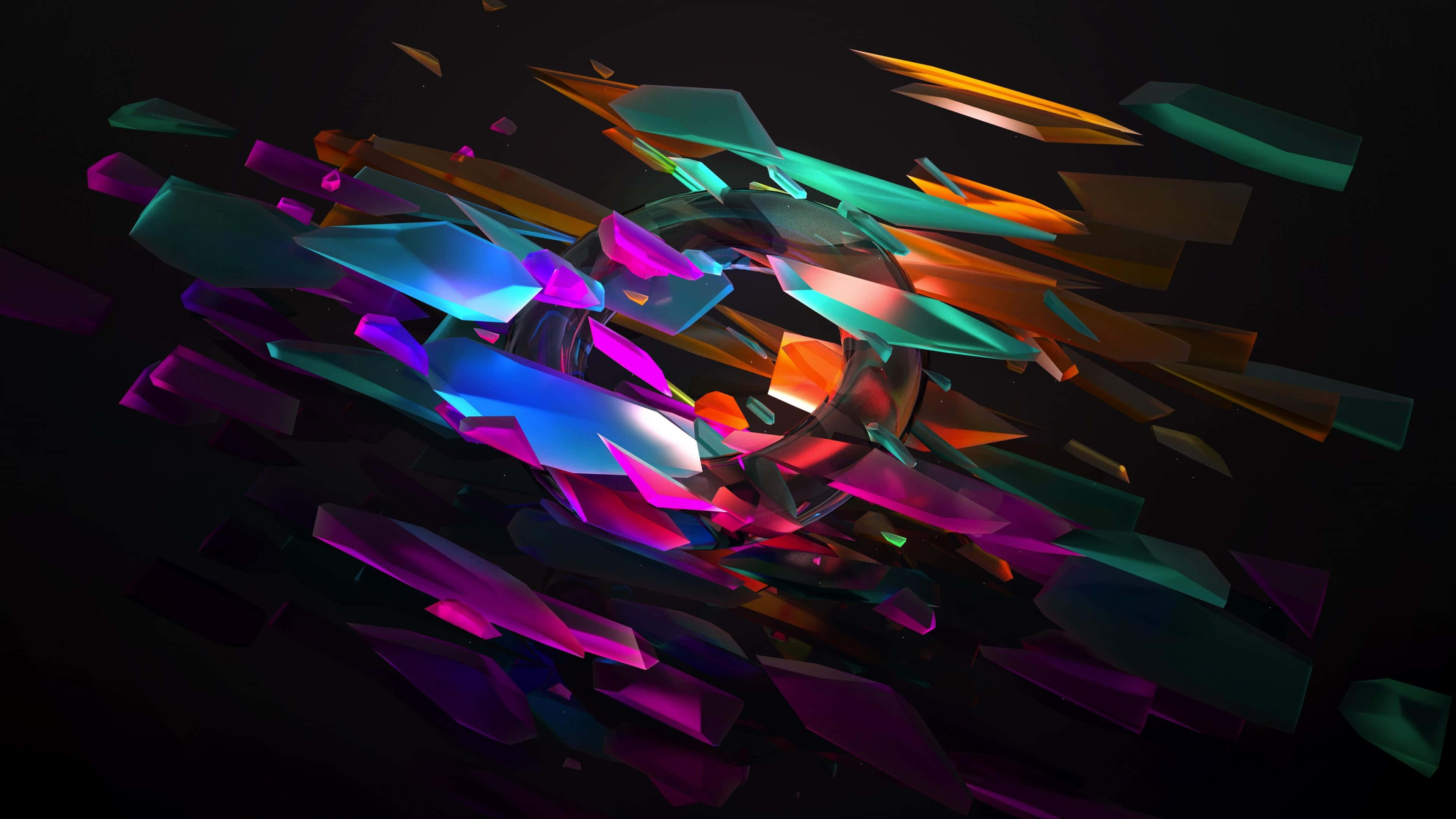 Et iøjnefaldende og mystisk abstrakt kunstværk Wallpapers