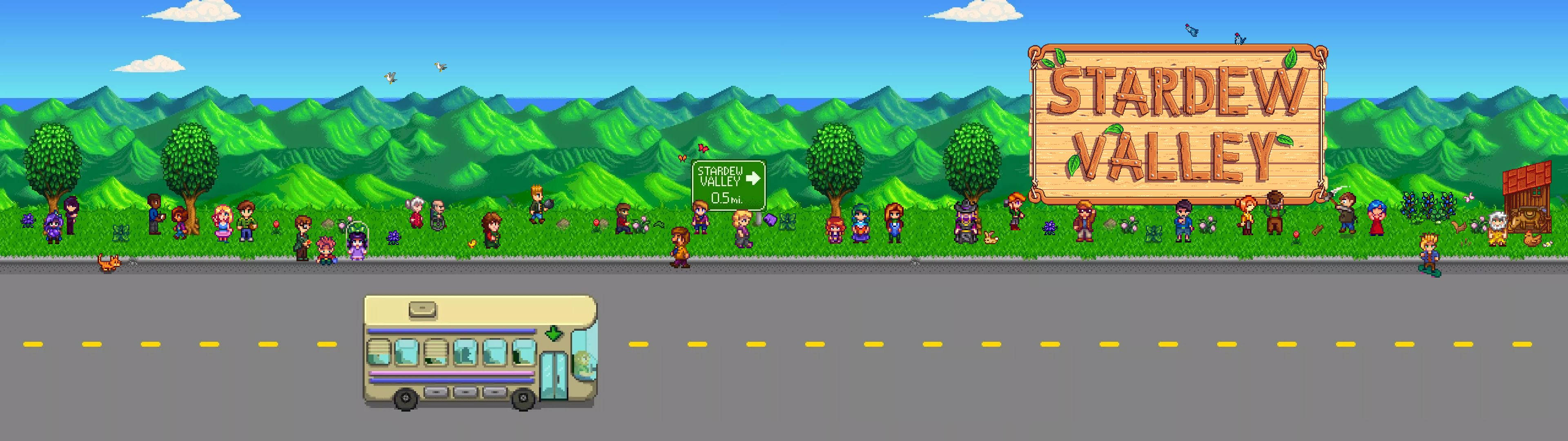 Et kig på Stardew Valley-skilte Wallpapers