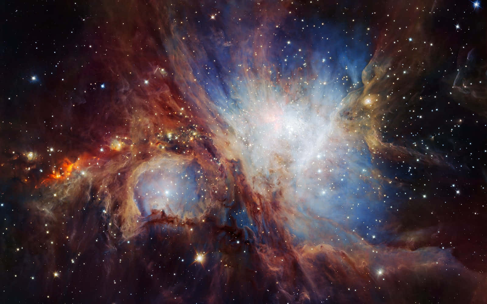 Et kosmisk lysshow på den fjerne himmel Wallpapers