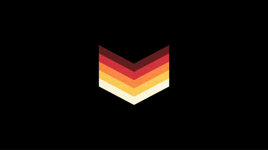 et logo med en chevron på en sort baggrund Wallpapers