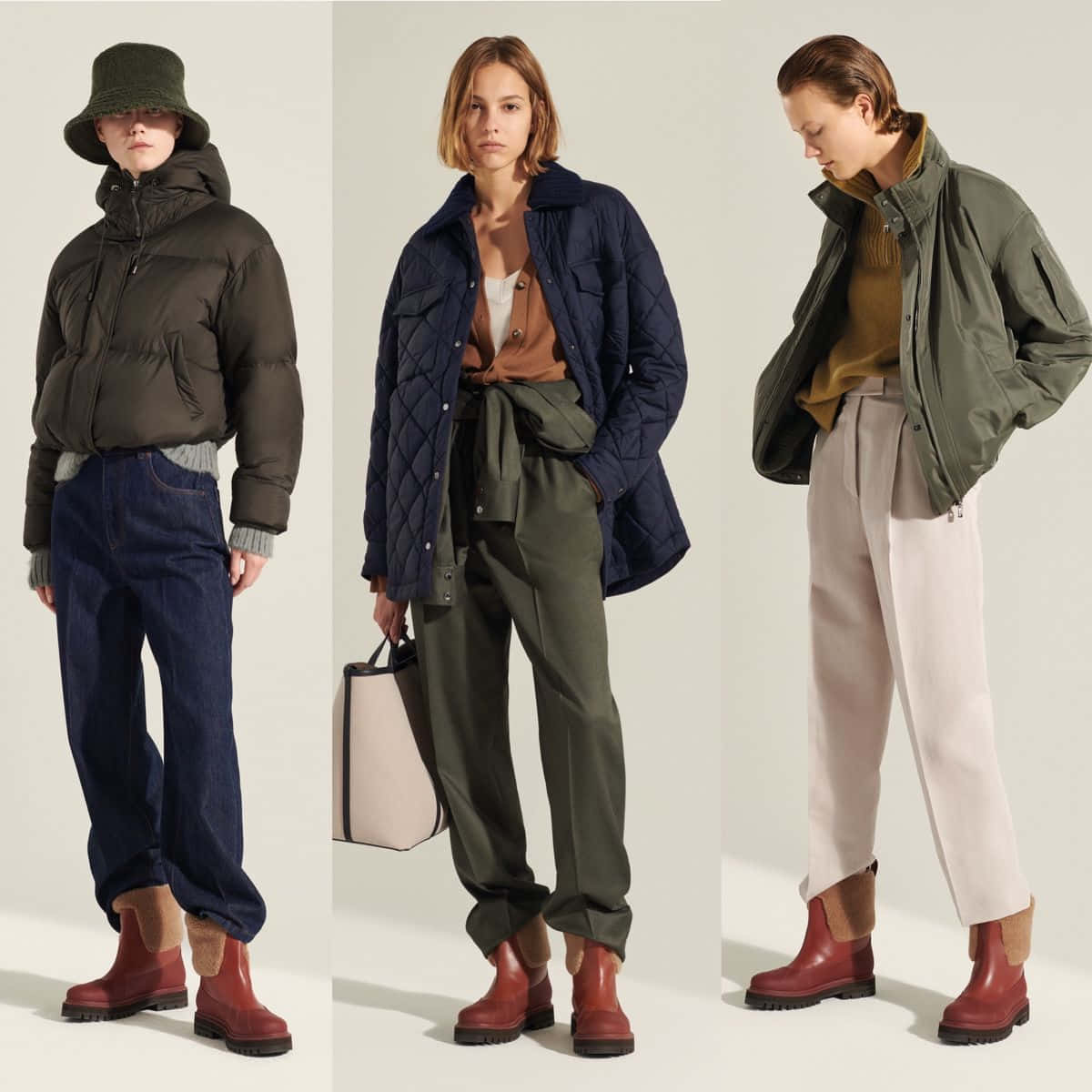 Et look fra Loro Piana's efterår-vinter 2022 ready-to-wear kollektion Wallpapers
