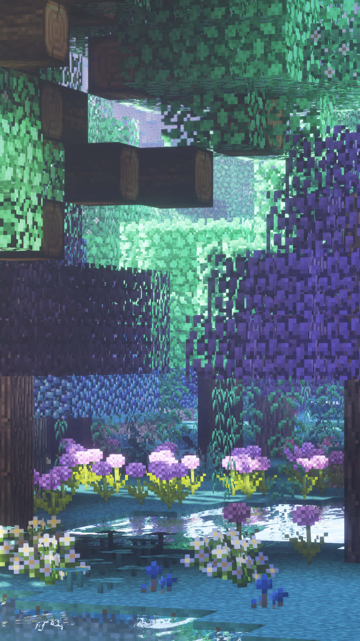 Et lunefuldt syn af en fe i et majestætisk, drømmeagtigt felt af farvestrålende blomster Wallpapers