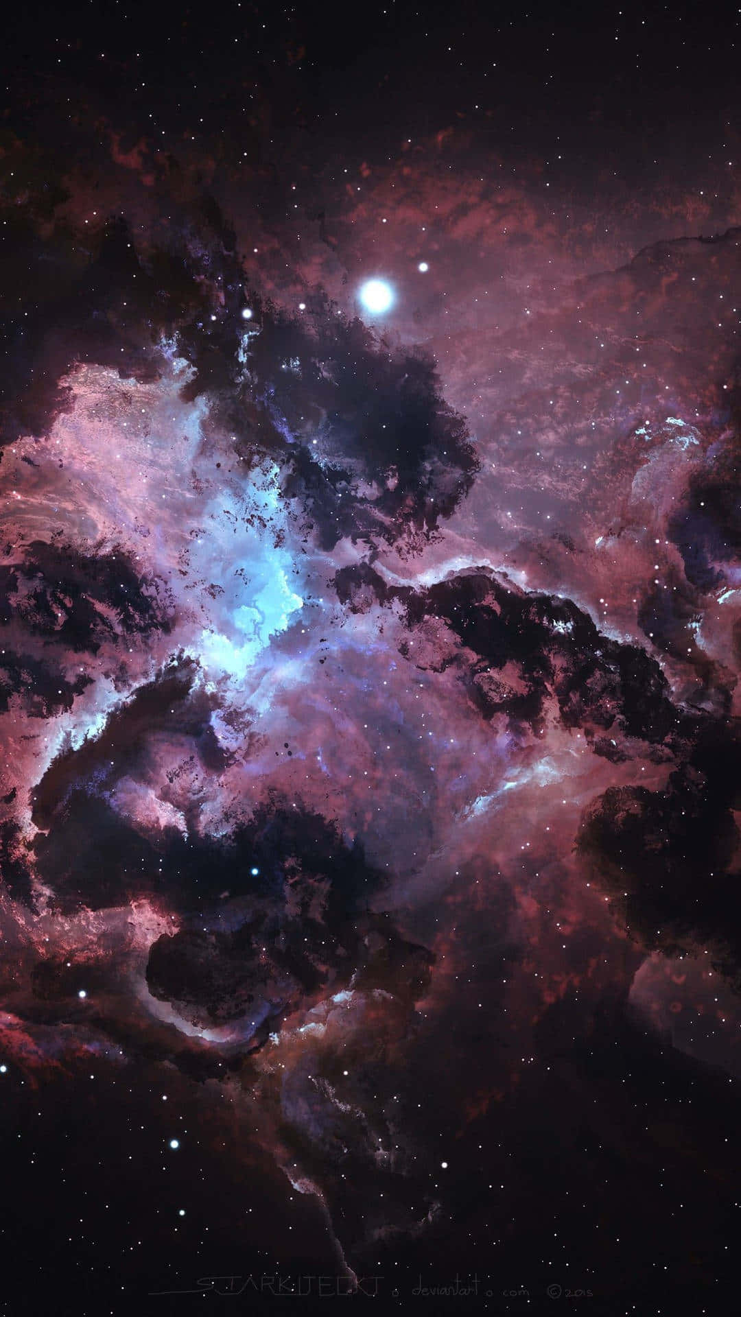 Et majestætisk syn af det evigt ekspanderende kosmos Wallpapers