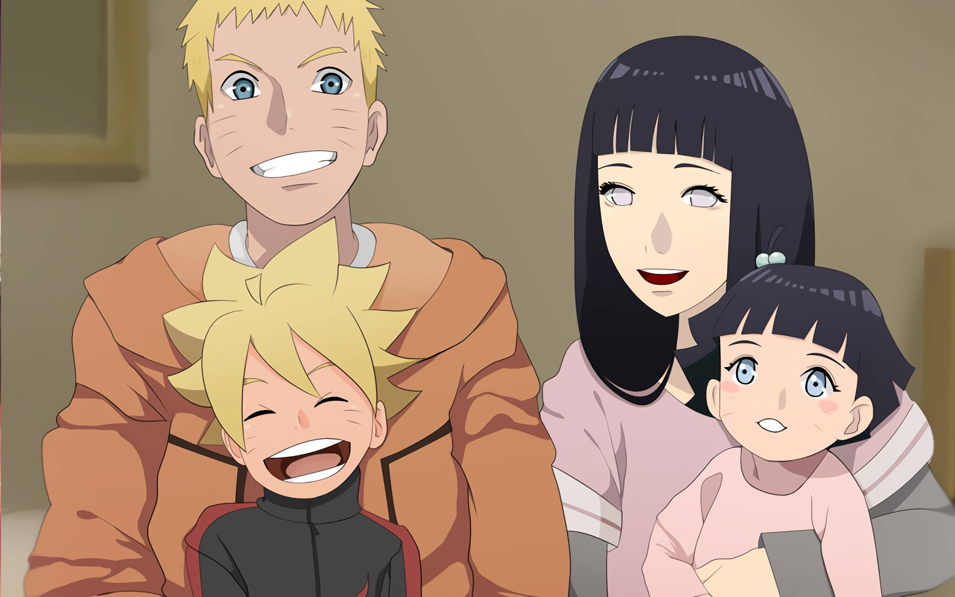 Et ømt øjeblik mellem Naruto og Hinata Wallpapers