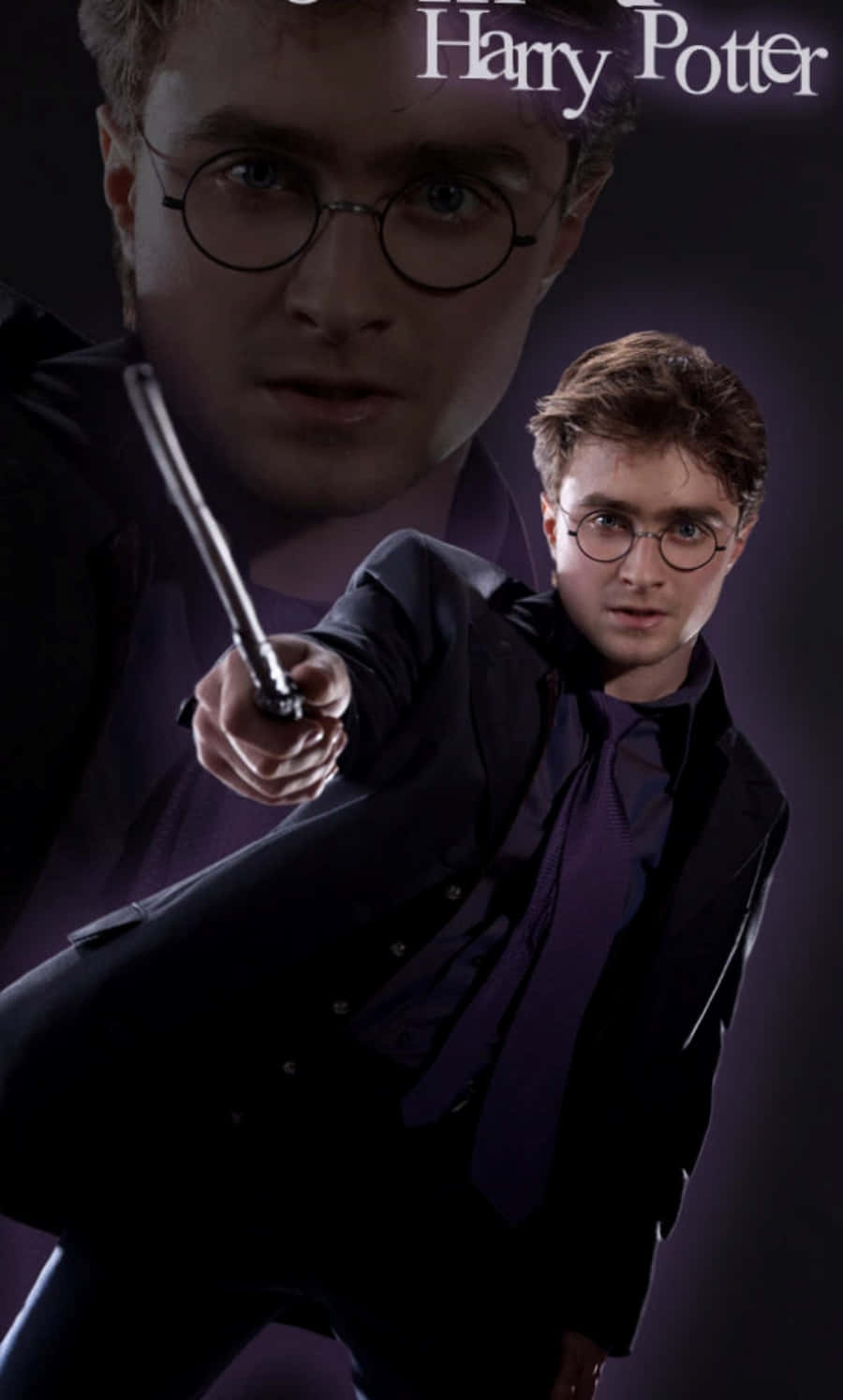 Et nærbillede af Harry Potter fra den berømte bog- og filmserie Wallpapers