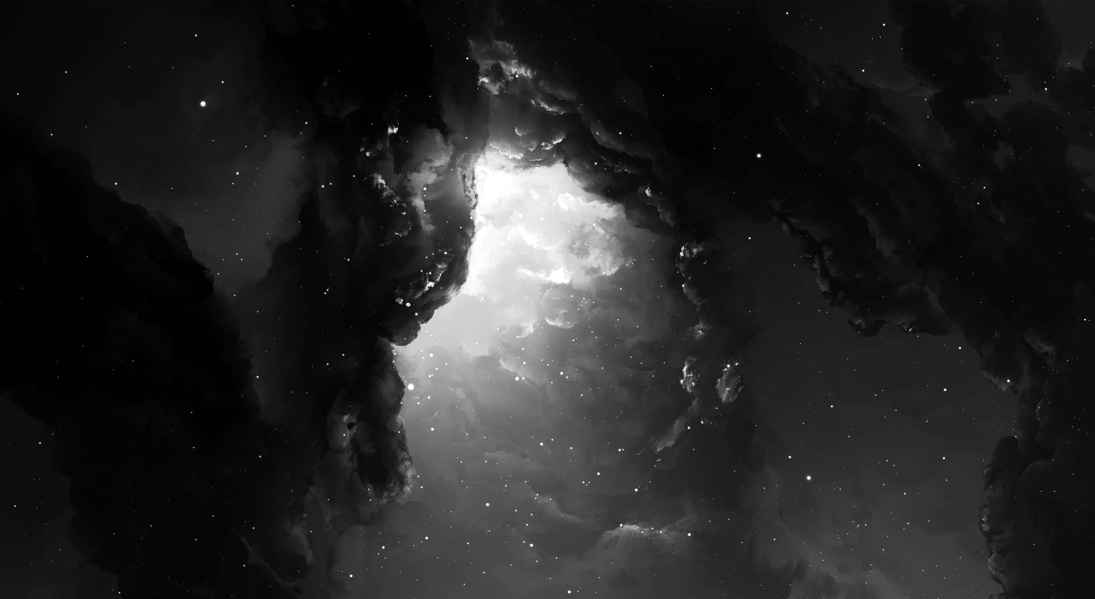 et sort/hvidt billede af en stjernehimmel Wallpapers