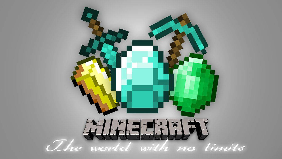 Et udvalg af pixelerede skatte fundet i Minecraft Wallpapers