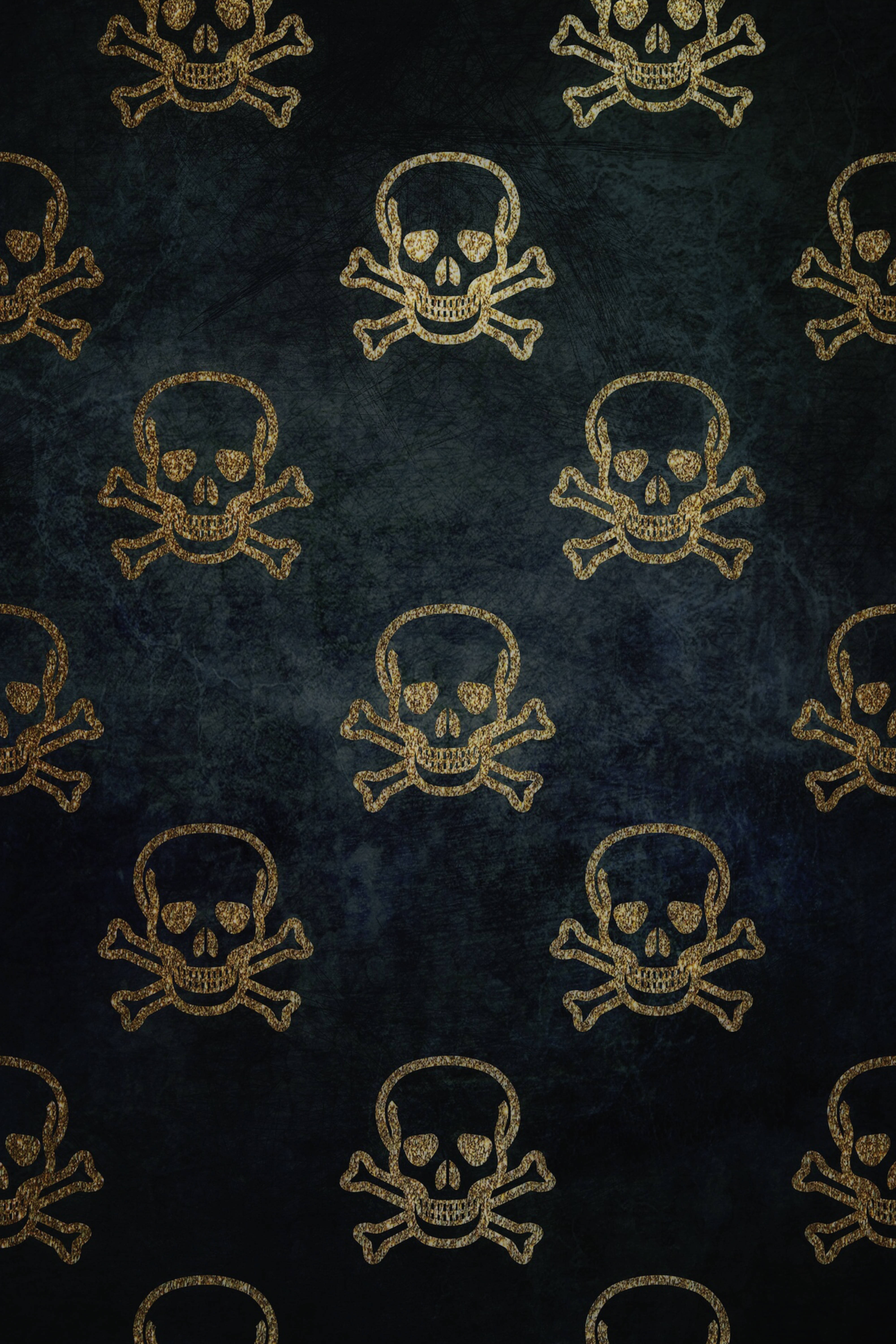 Et uhyggeligt kraniemønster Wallpapers