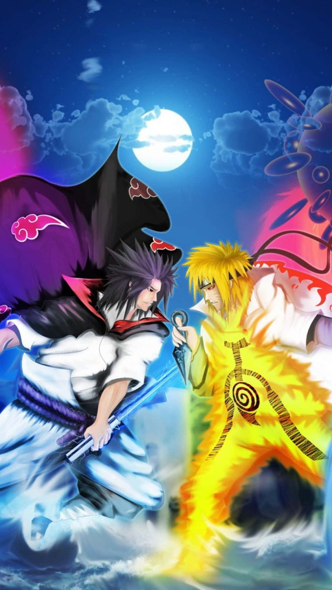 Evig Mangekyou Sharingan - Naruto Telefonbaggrund Wallpapers