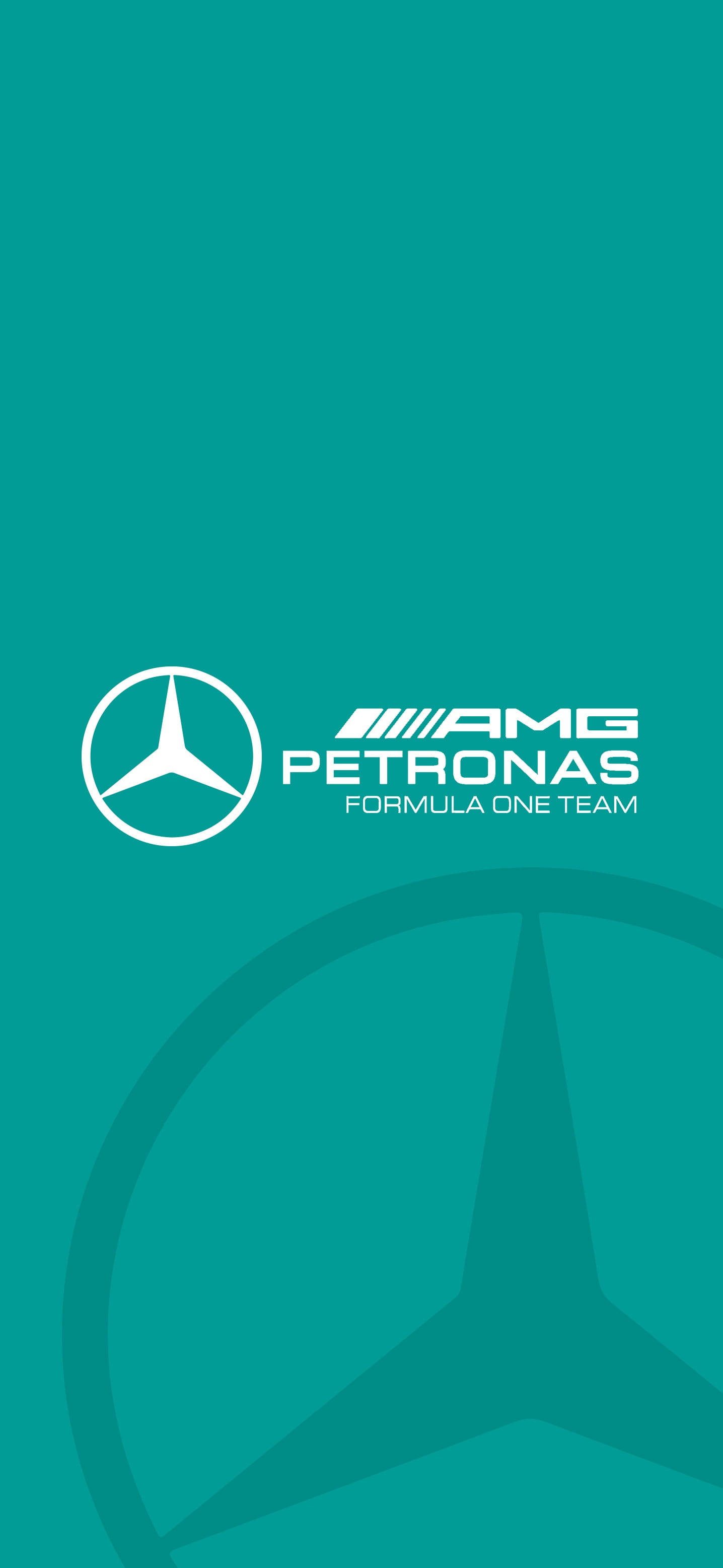 F1 AMG Petronas Turkis Logo iPhone Wallpapers