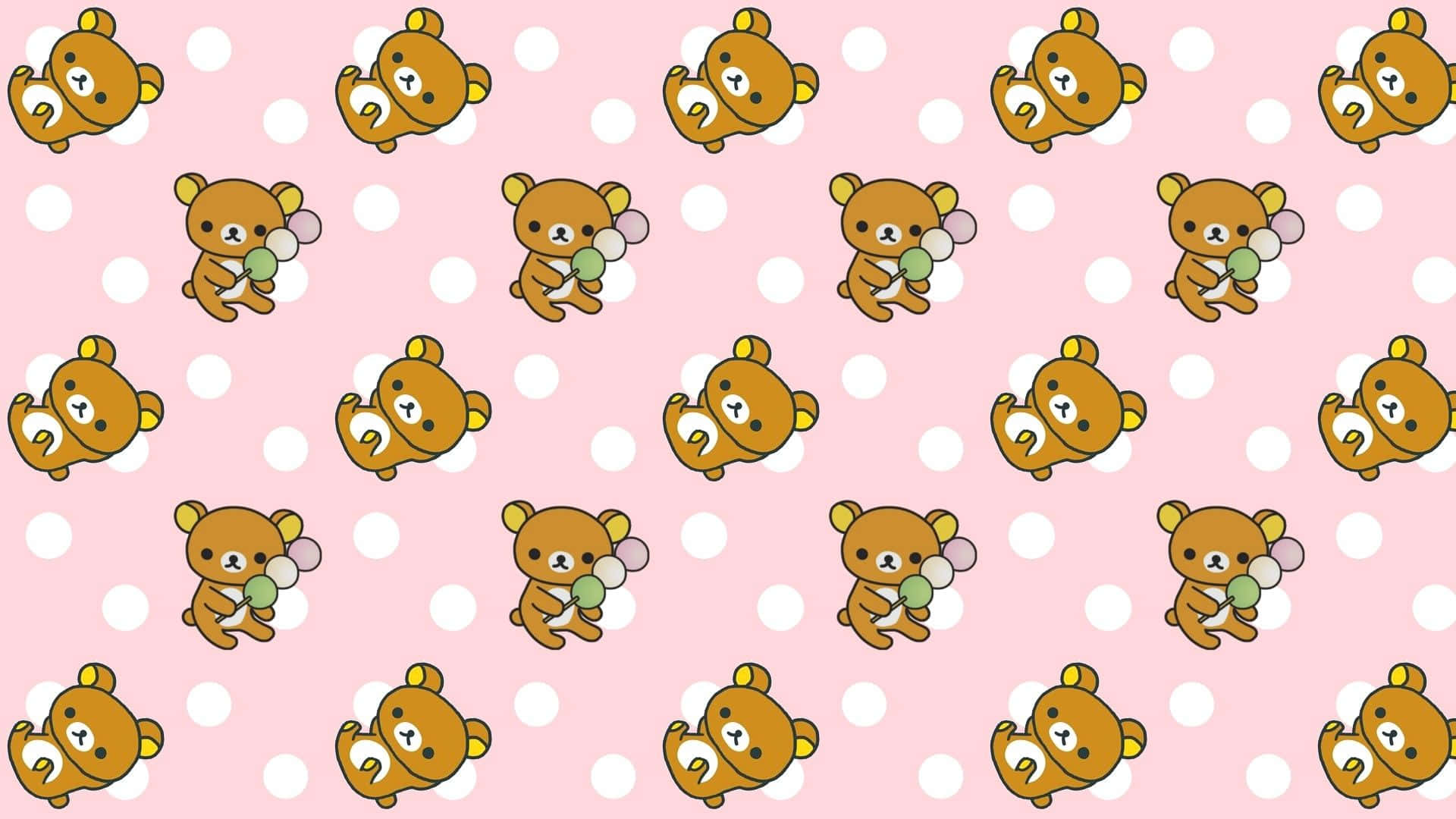 Få din daglige dosis sødme og kawaii-stemning med denne fluffy lyserøde baggrund. Wallpapers