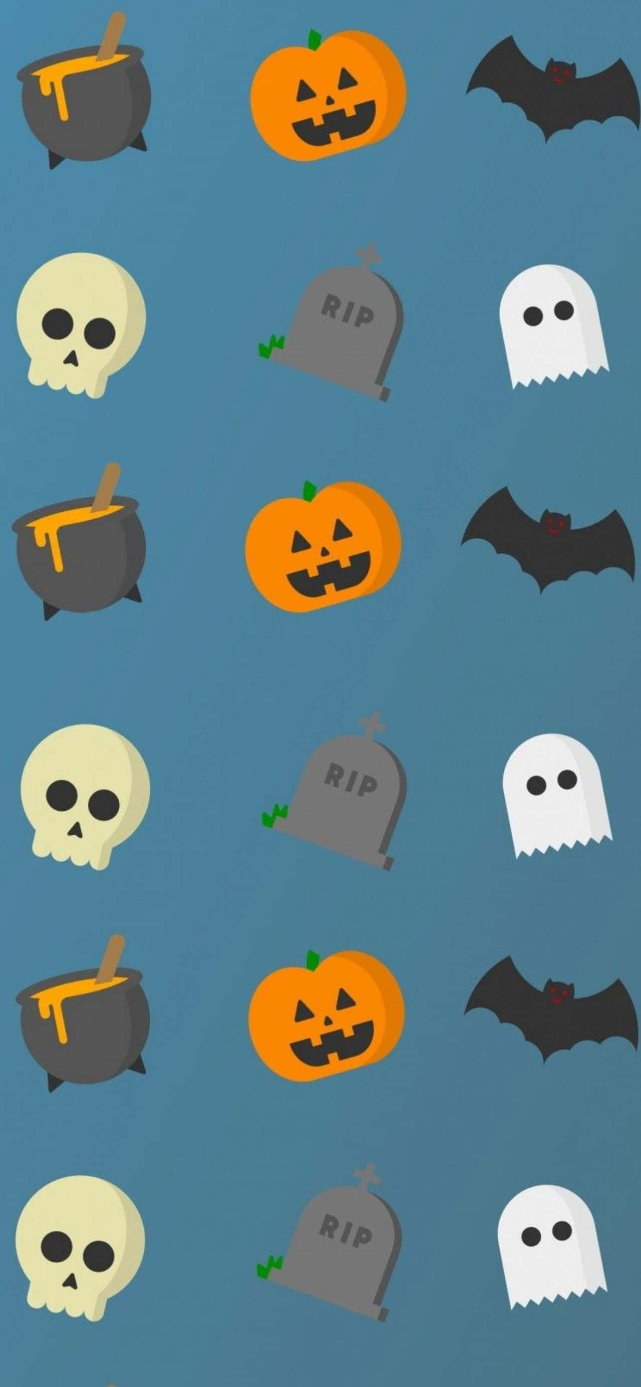 Få Halloween-stemningen med denne festlige iPhone-baggrund. Wallpapers