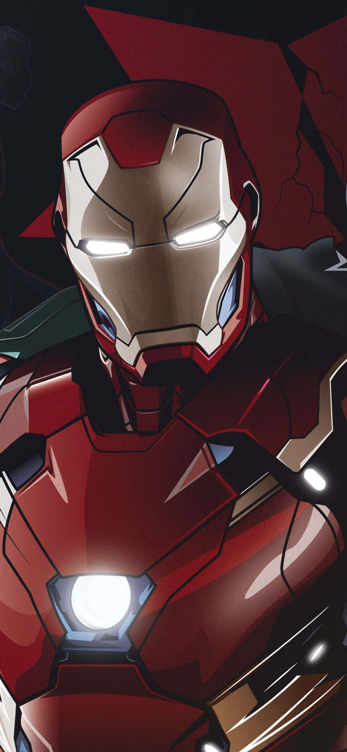 Få Tony Starks dragt med Iron Man iPhone X. Wallpapers