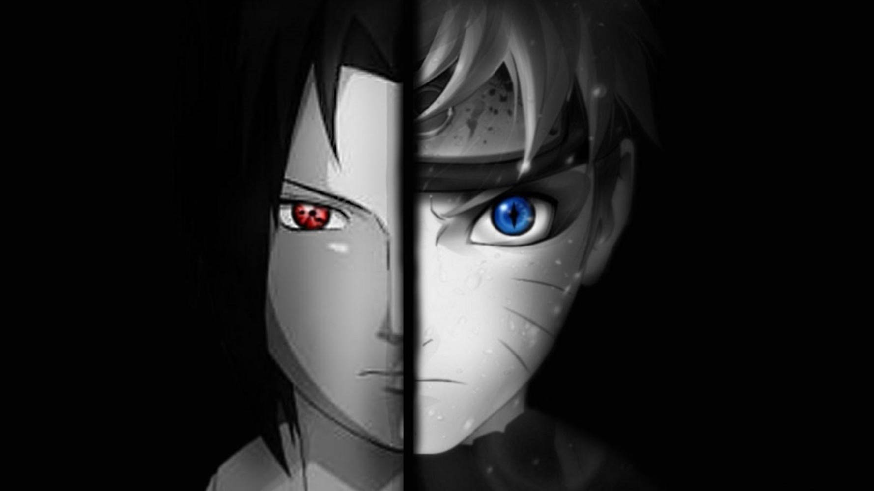 Face-off Sasuke og Naruto Laptop Wallpapers