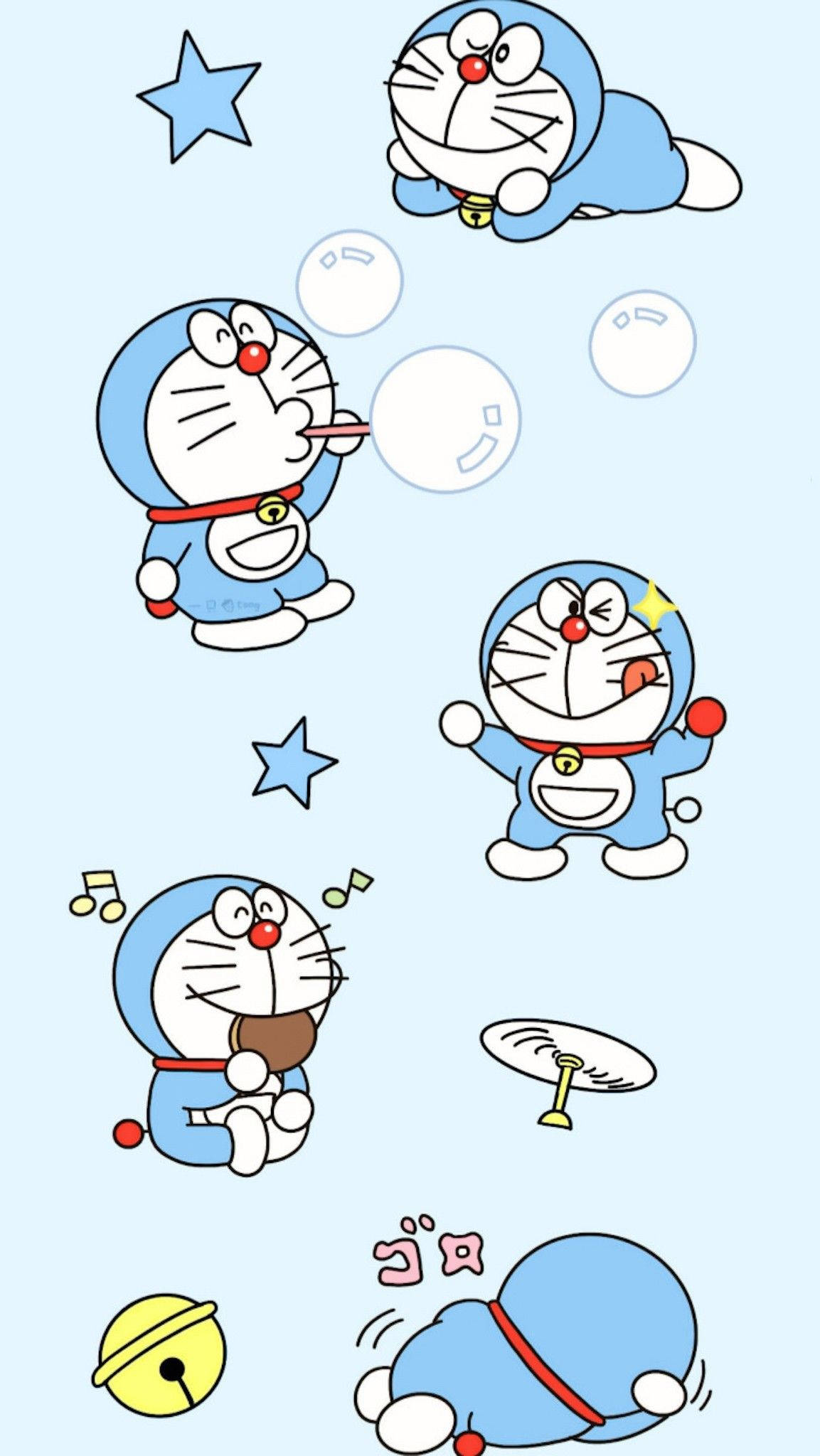 Fængslende Doraemon iPhone Digital Kunst Wallpapers