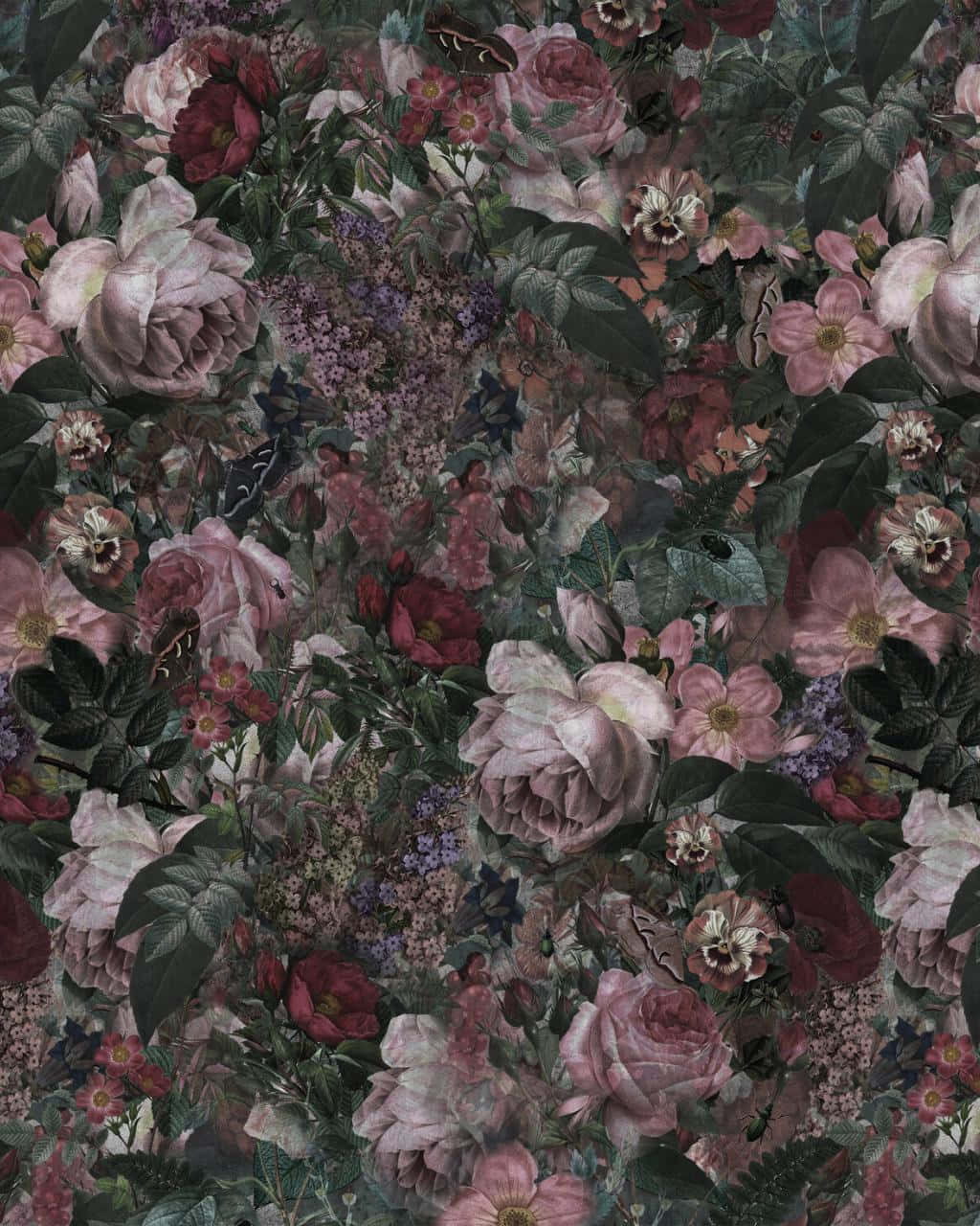 Fængslende mørk blomsterbaggrund Wallpapers