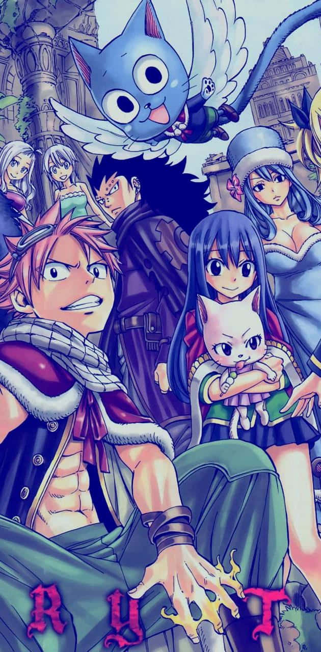 Fairy Tail Æstetisk Farvespredning Wallpapers