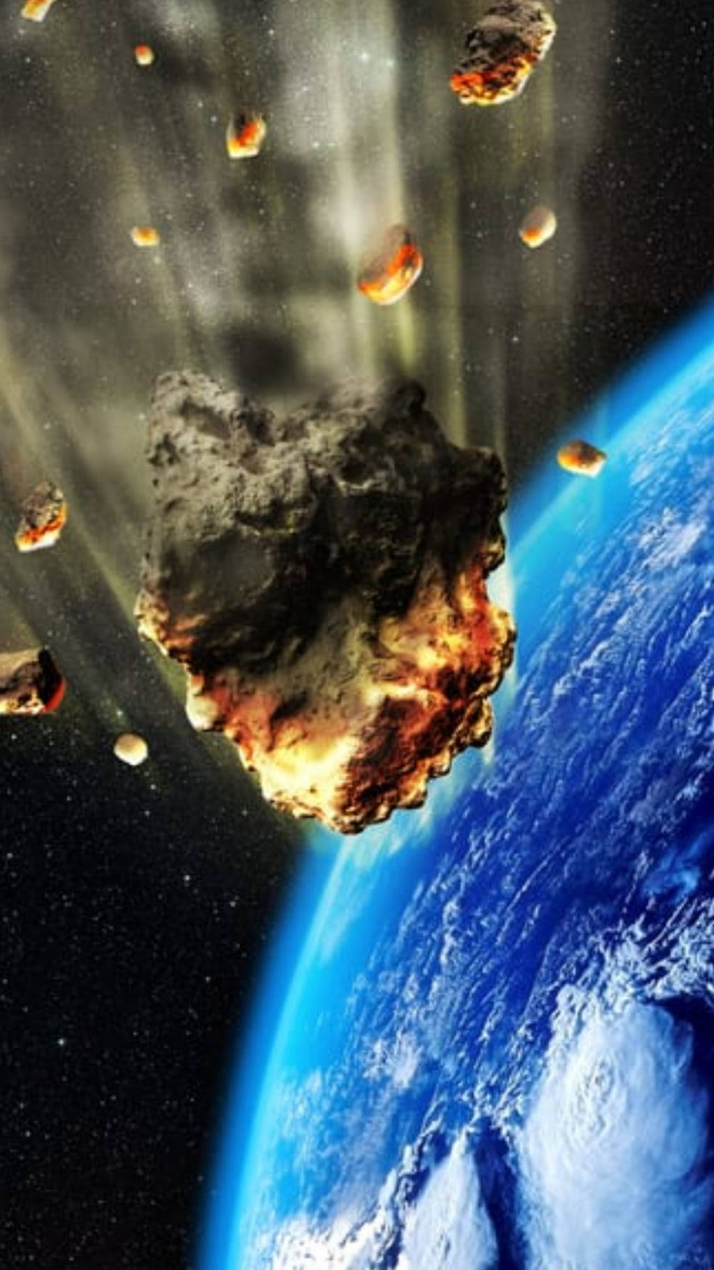 Faldende meteorit fanget af NASA via iPhone Wallpapers