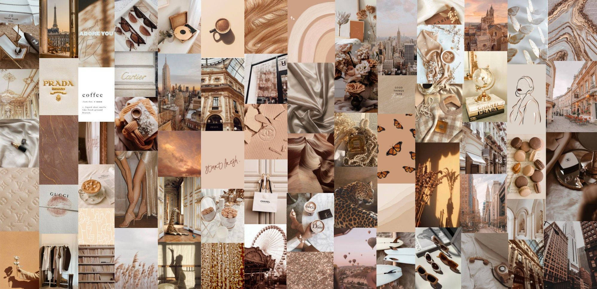 Fancy Beige Æstetisk Laptop Wallpapers