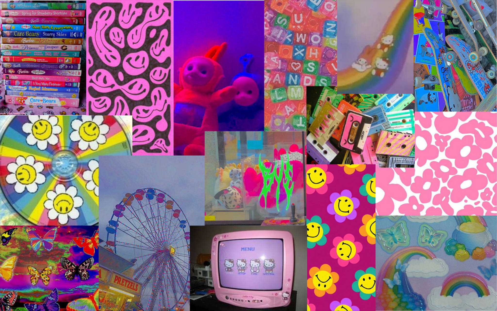 Fancy Indie Æstetisk Collage Wallpapers