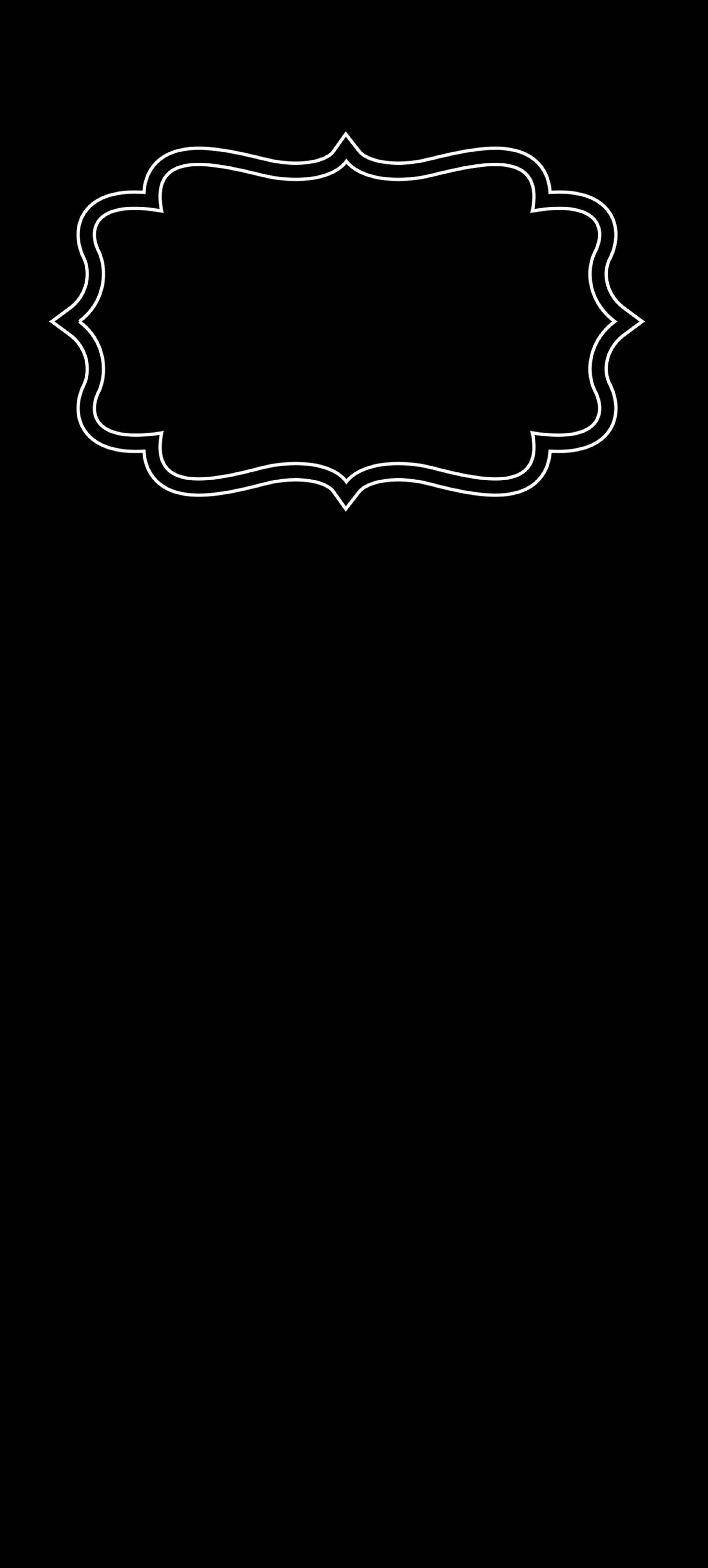 Fancy ramme minimal mørk iPhone Wallpapers