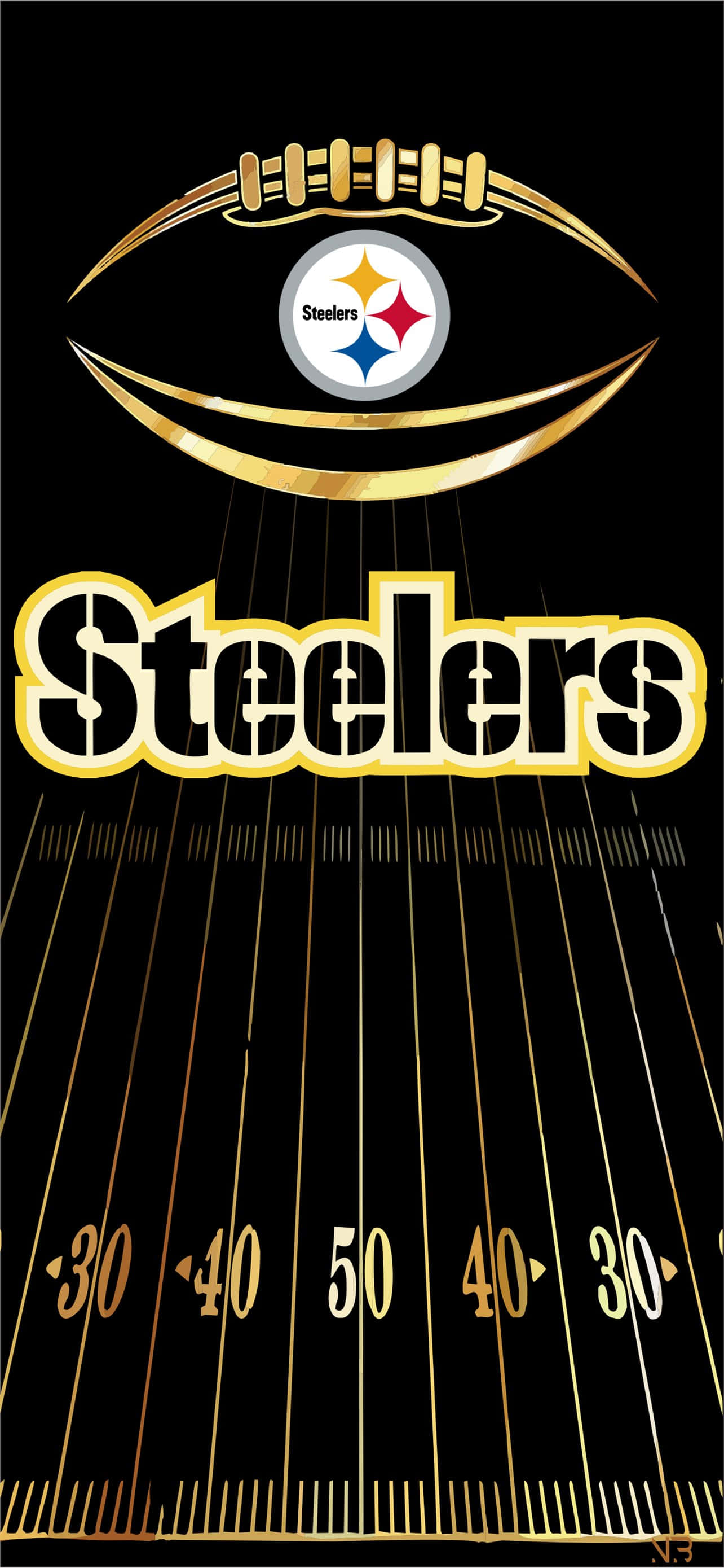 Fang handlingen - Hent den officielle app til Pittsburgh Steelers Wallpapers