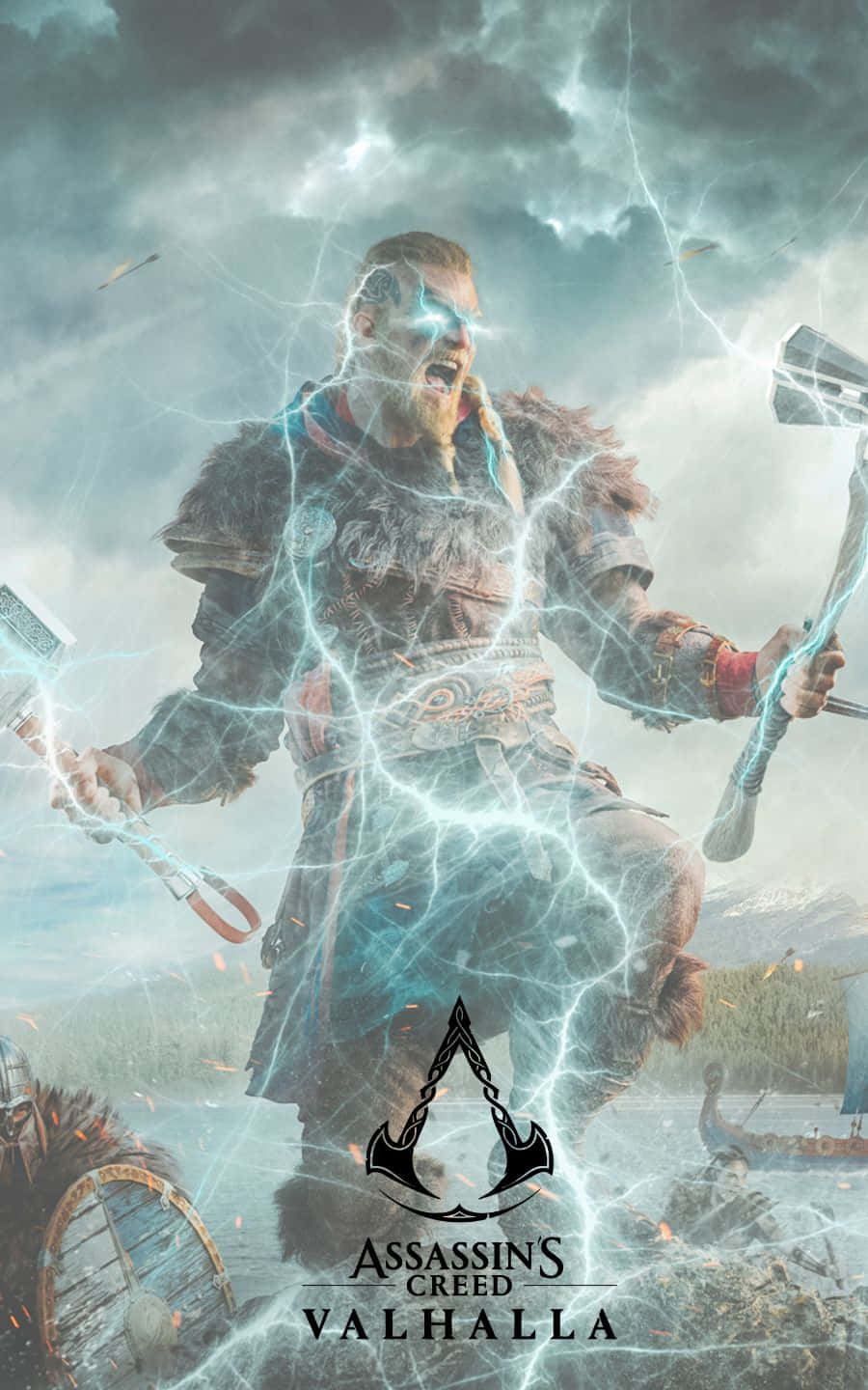 Fantastisk 1440p Assassin's Creed Valhalla Baggrund Wallpapers