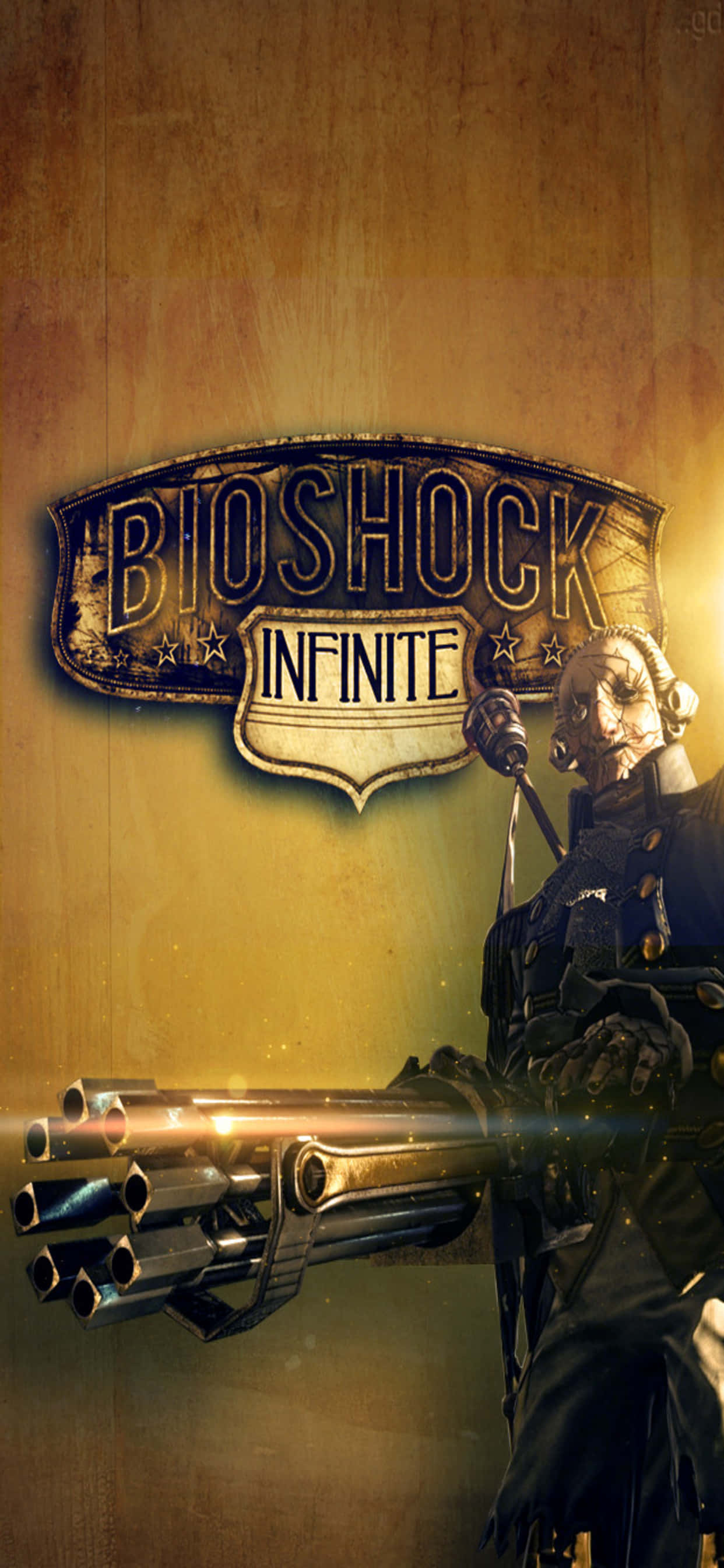 Fantastisk Bioshock Infinite Billede Vist på iPhone XS Max Wallpapers