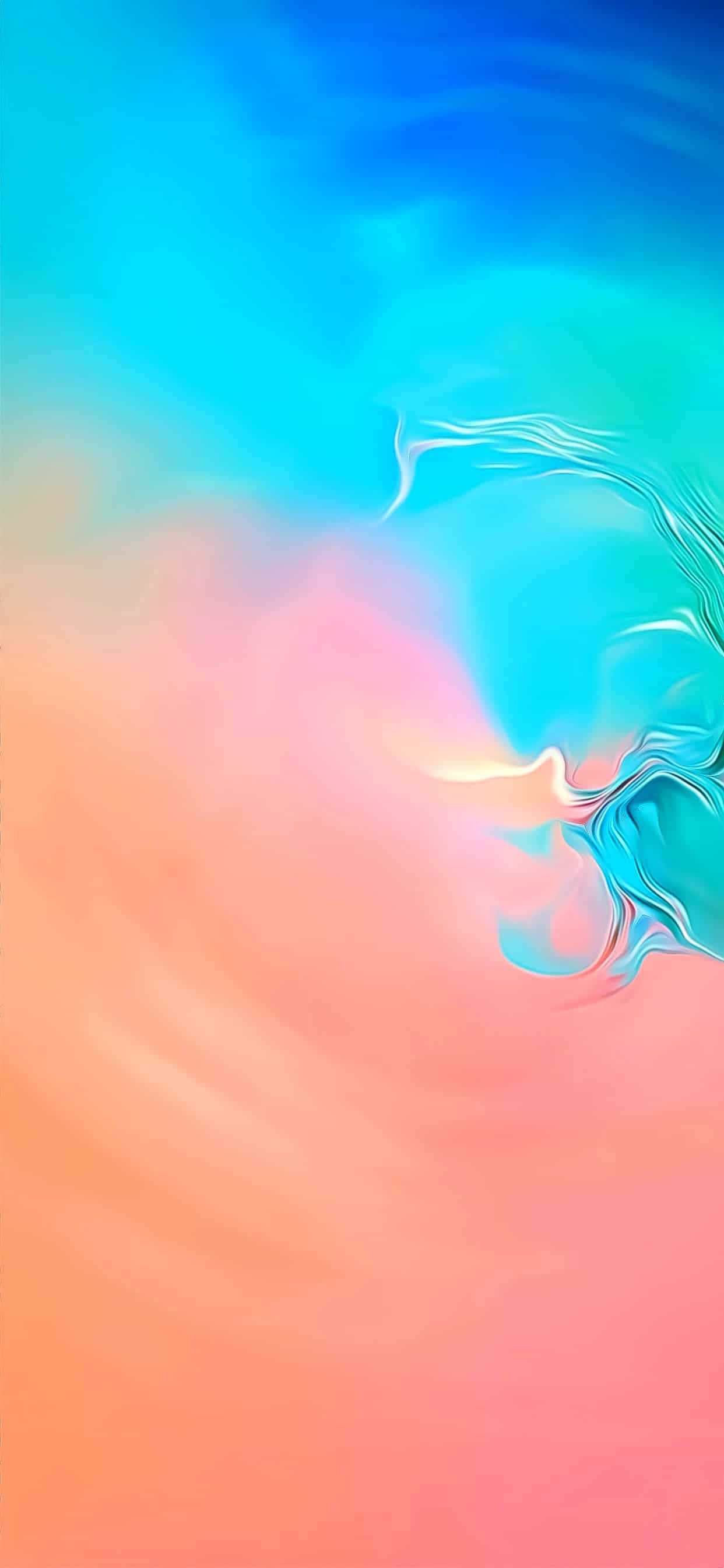 Fantastisk Galaxy S10-baggrund med levende abstrakt design Wallpapers