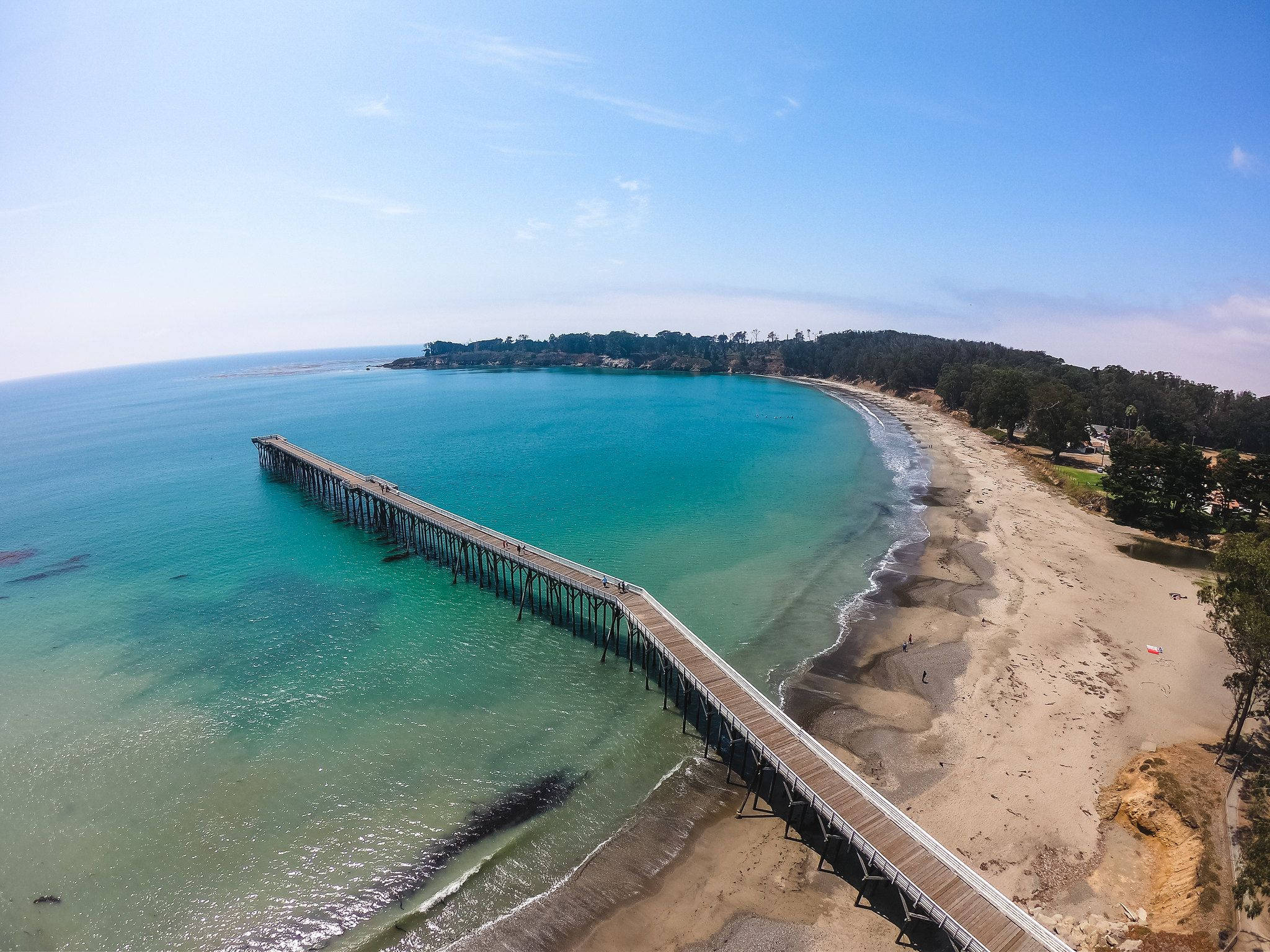 "Fantastisk luftfoto af San Simeon" Wallpapers