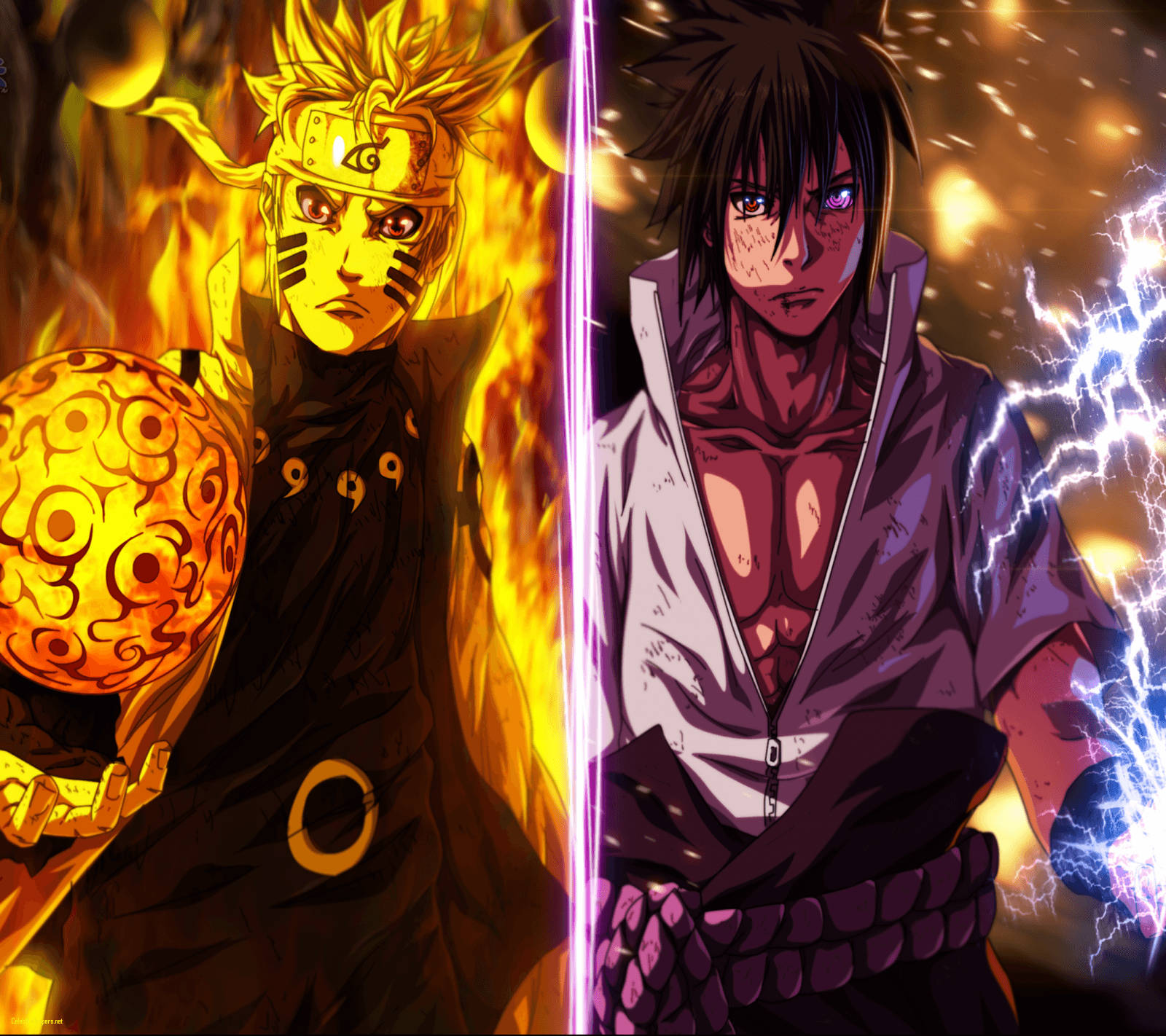 Fantastisk Naruto og Sasuke Rasengan Wallpapers