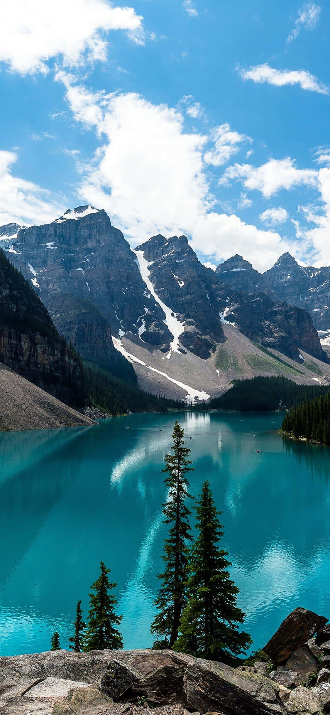 Fantastisk naturscene til iPhone X-baggrund Wallpapers
