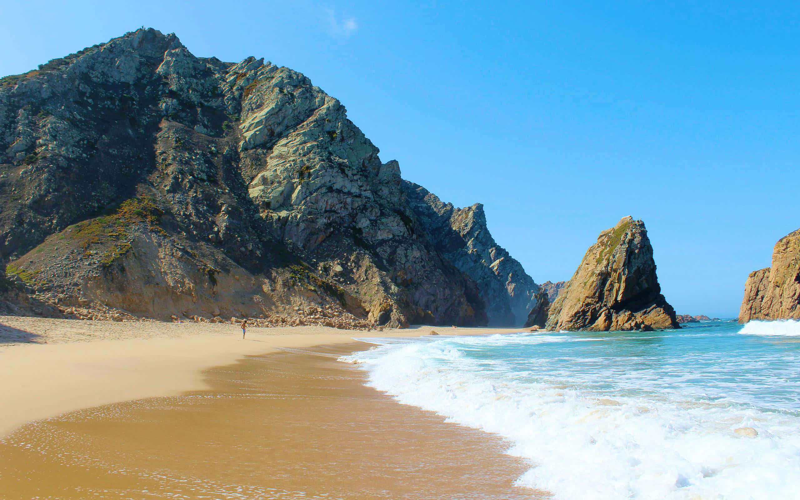 Fantastisk natur ved Portuguese Beach Wallpapers