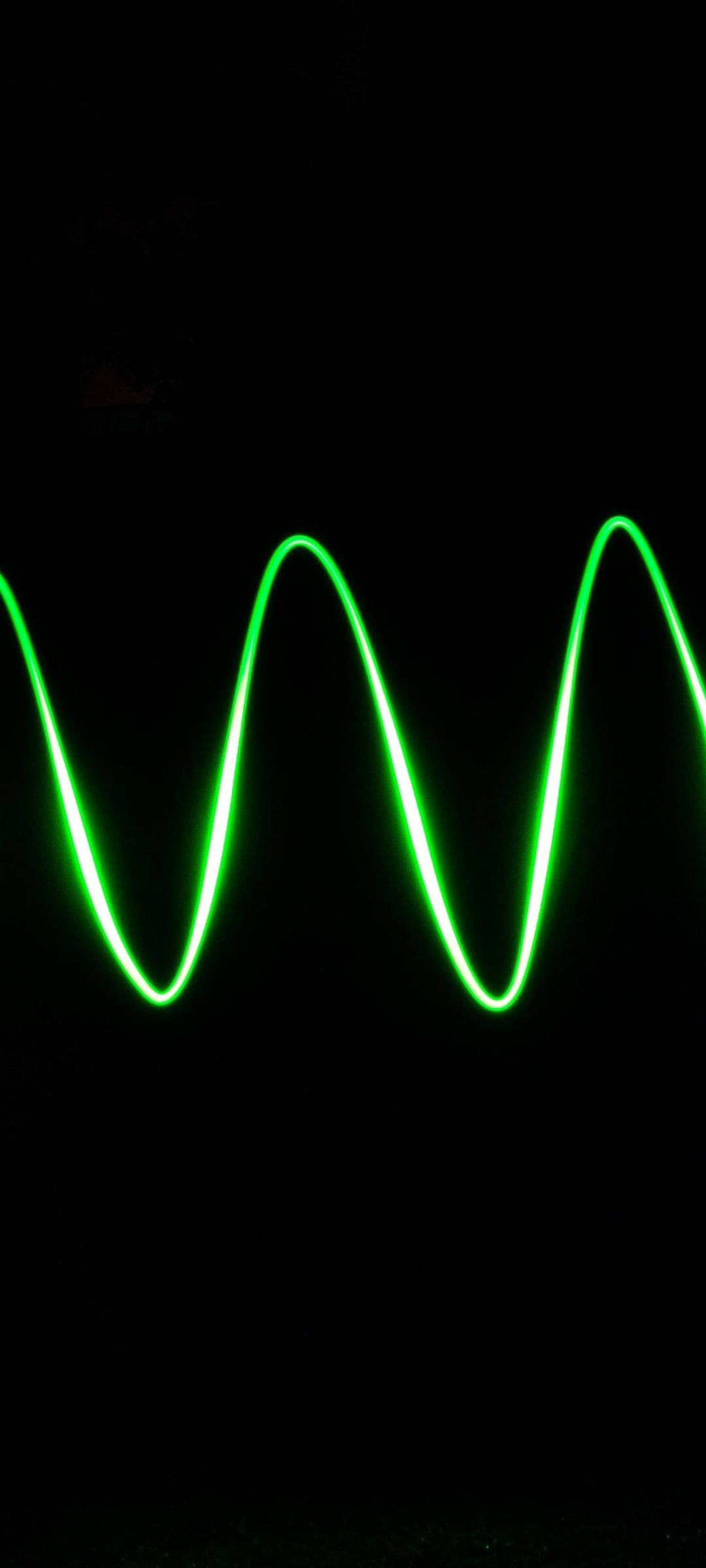 Fantastisk Neon Grøn Bølge med Redmi Note 10 Wallpapers