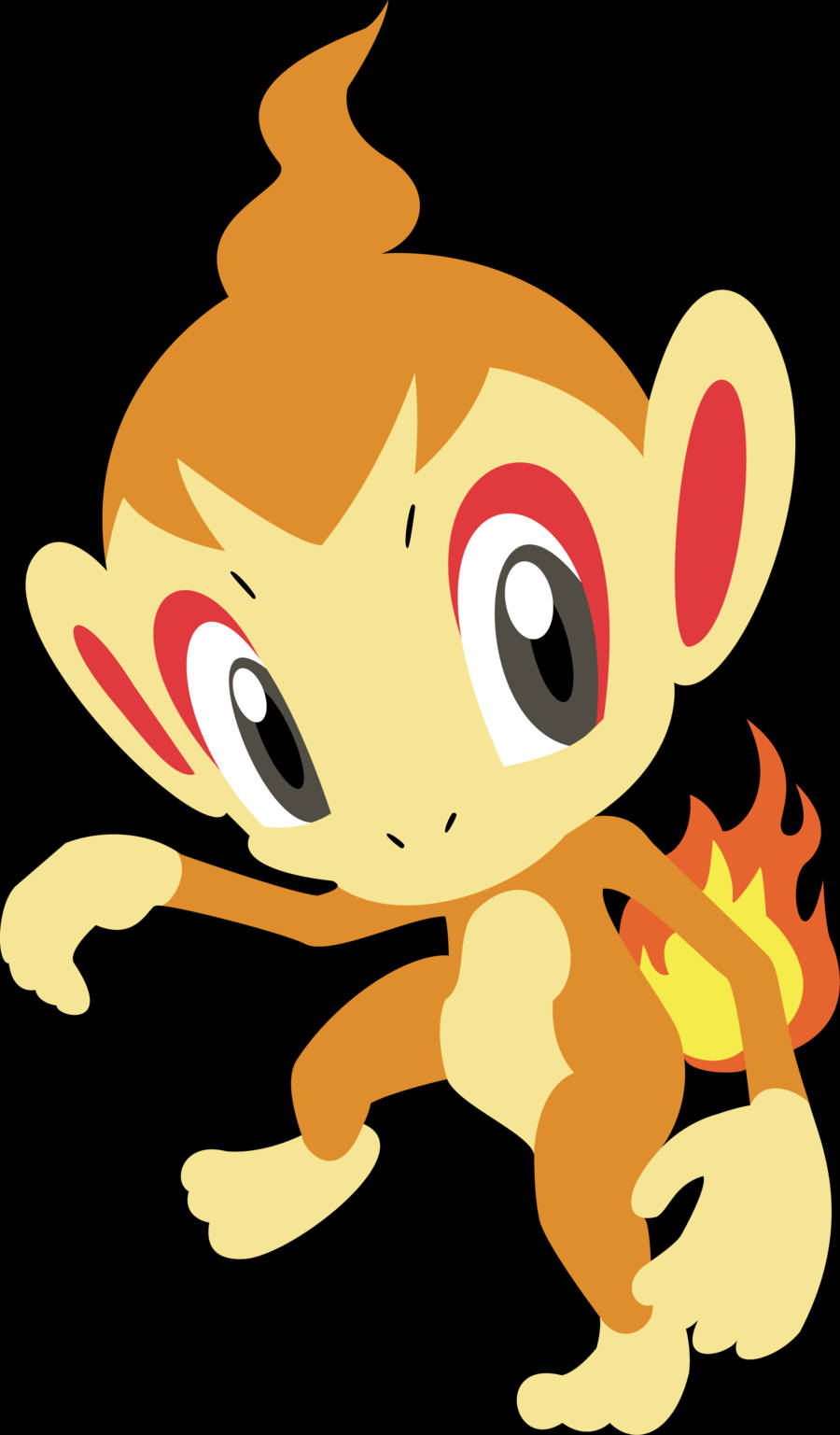 Fantastisk Pokemon Chimchar Fan Art Wallpapers